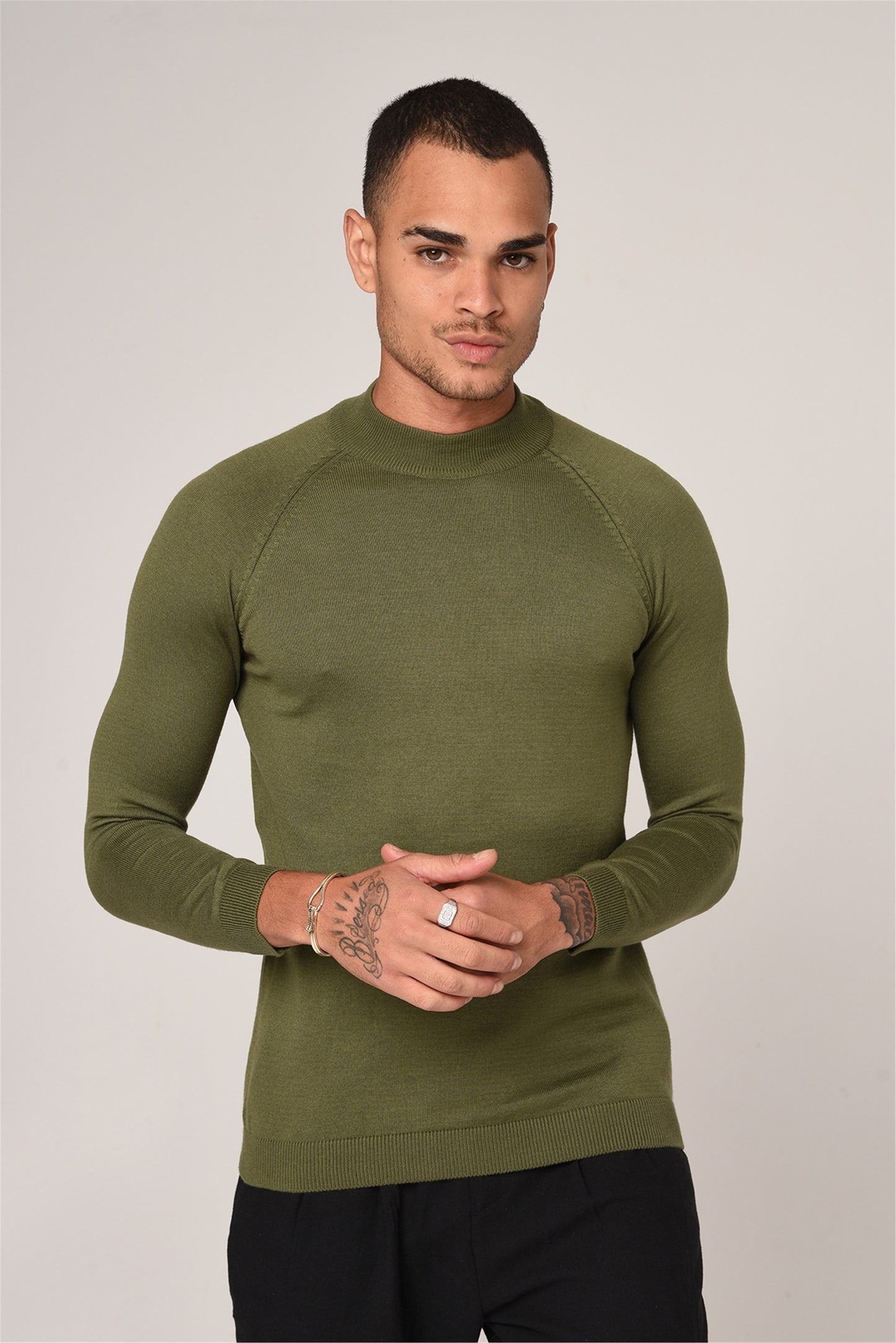Antioch Saks Yarım Balıkçı Yaka Slim Fit Triko Kazak