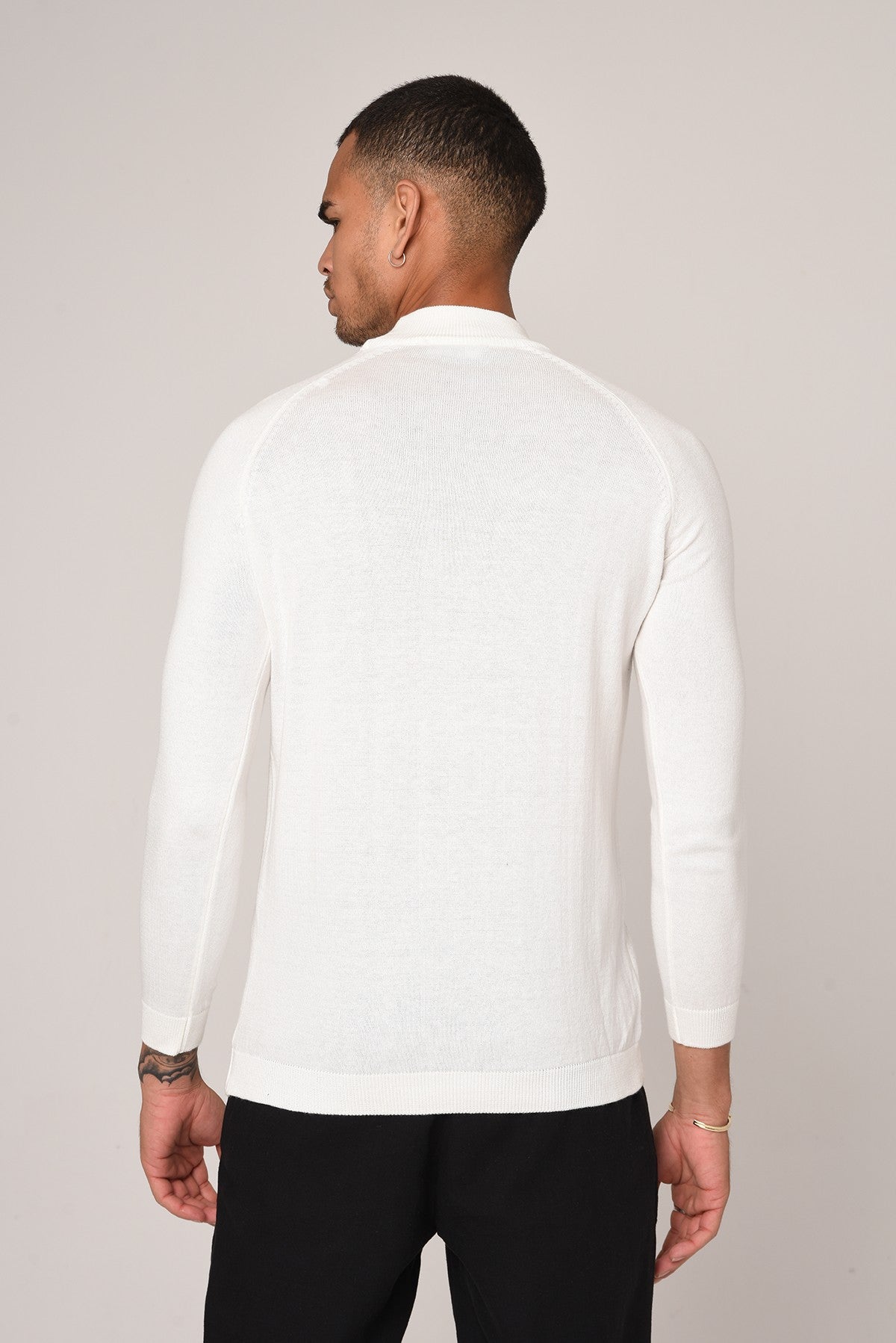 Antioch Saks Yarım Balıkçı Yaka Slim Fit Triko Kazak