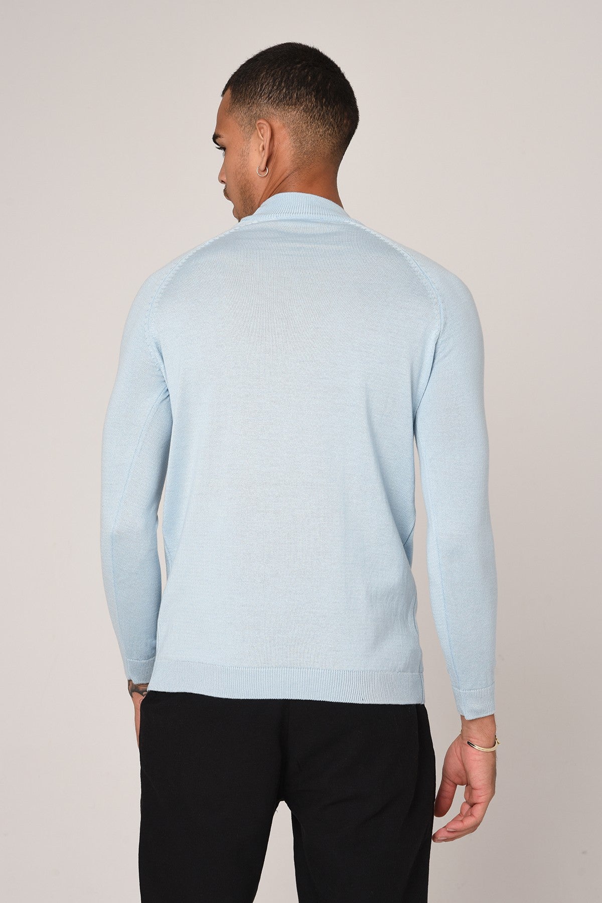 Antioch Saks Yarım Balıkçı Yaka Slim Fit Triko Kazak