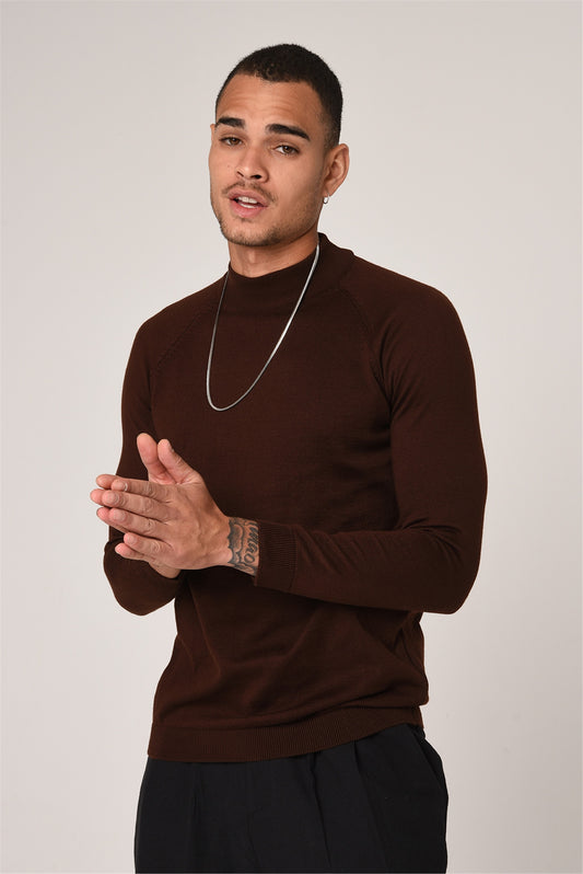 Antioch Saks Yarım Balıkçı Yaka Slim Fit Triko Kazak