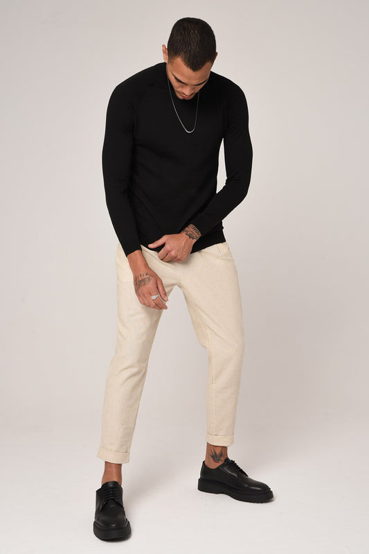 Antioch Saks Yarım Balıkçı Yaka Slim Fit Triko Kazak