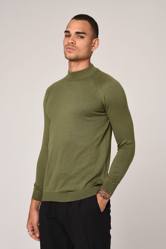 Antioch Saks Yarım Balıkçı Yaka Slim Fit Triko Kazak