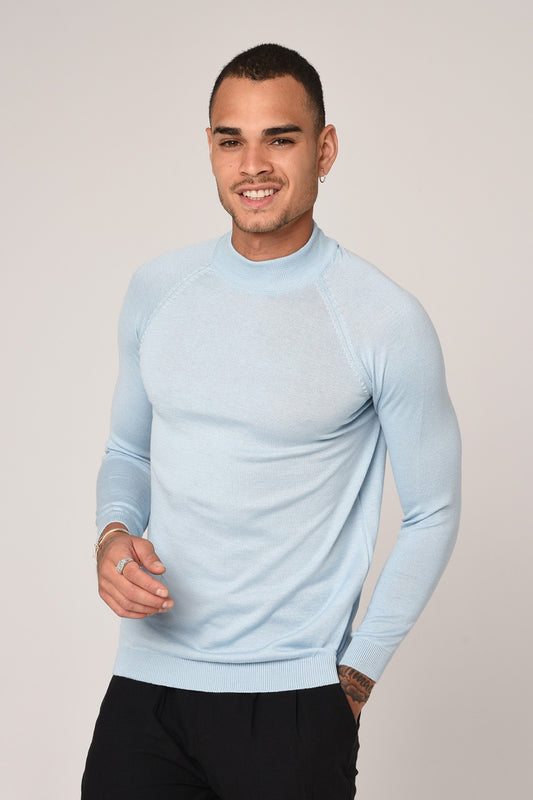 Antioch Saks Yarım Balıkçı Yaka Slim Fit Triko Kazak