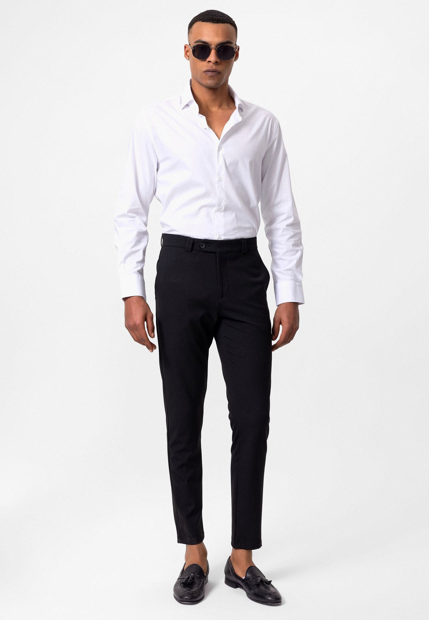 Antioch Siyah Erkek Slim Fit Kumaş Pantolon