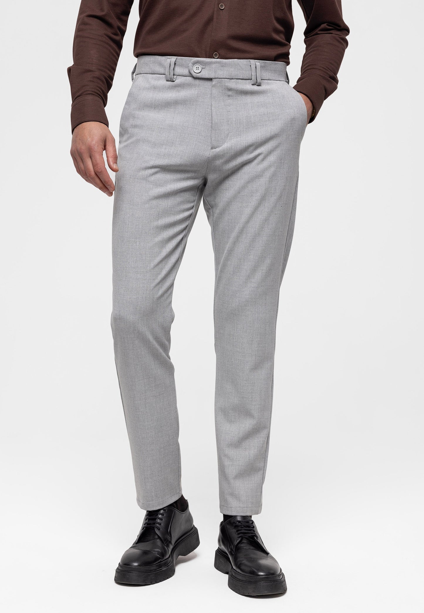 Antioch Siyah Erkek Slim Fit Kumaş Pantolon