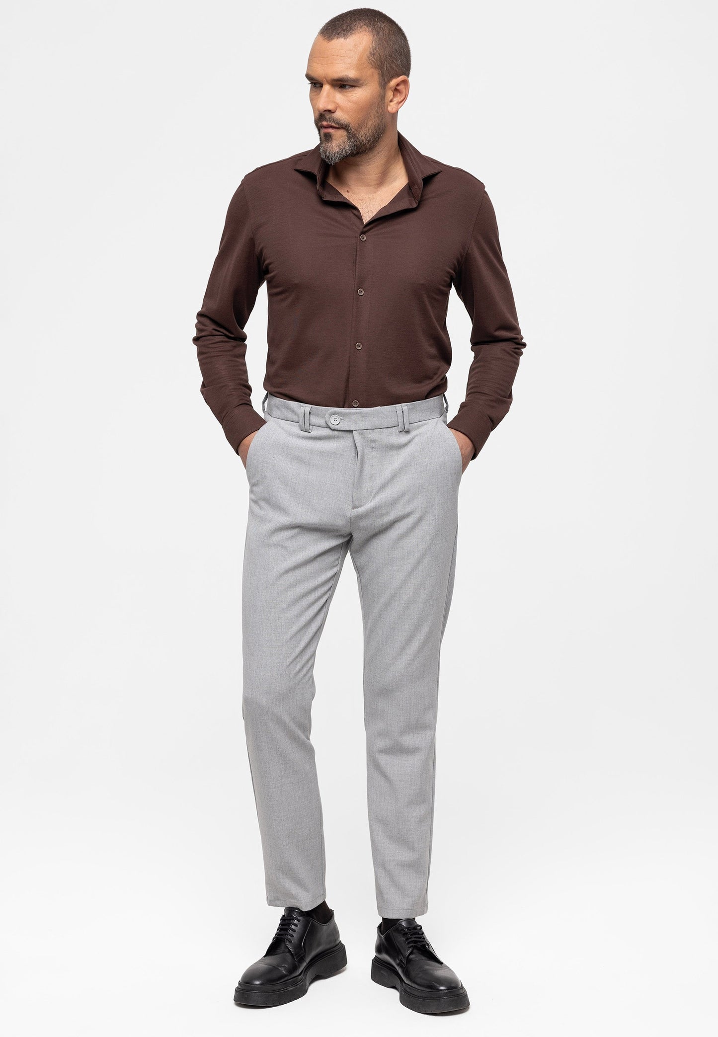Antioch Siyah Erkek Slim Fit Kumaş Pantolon