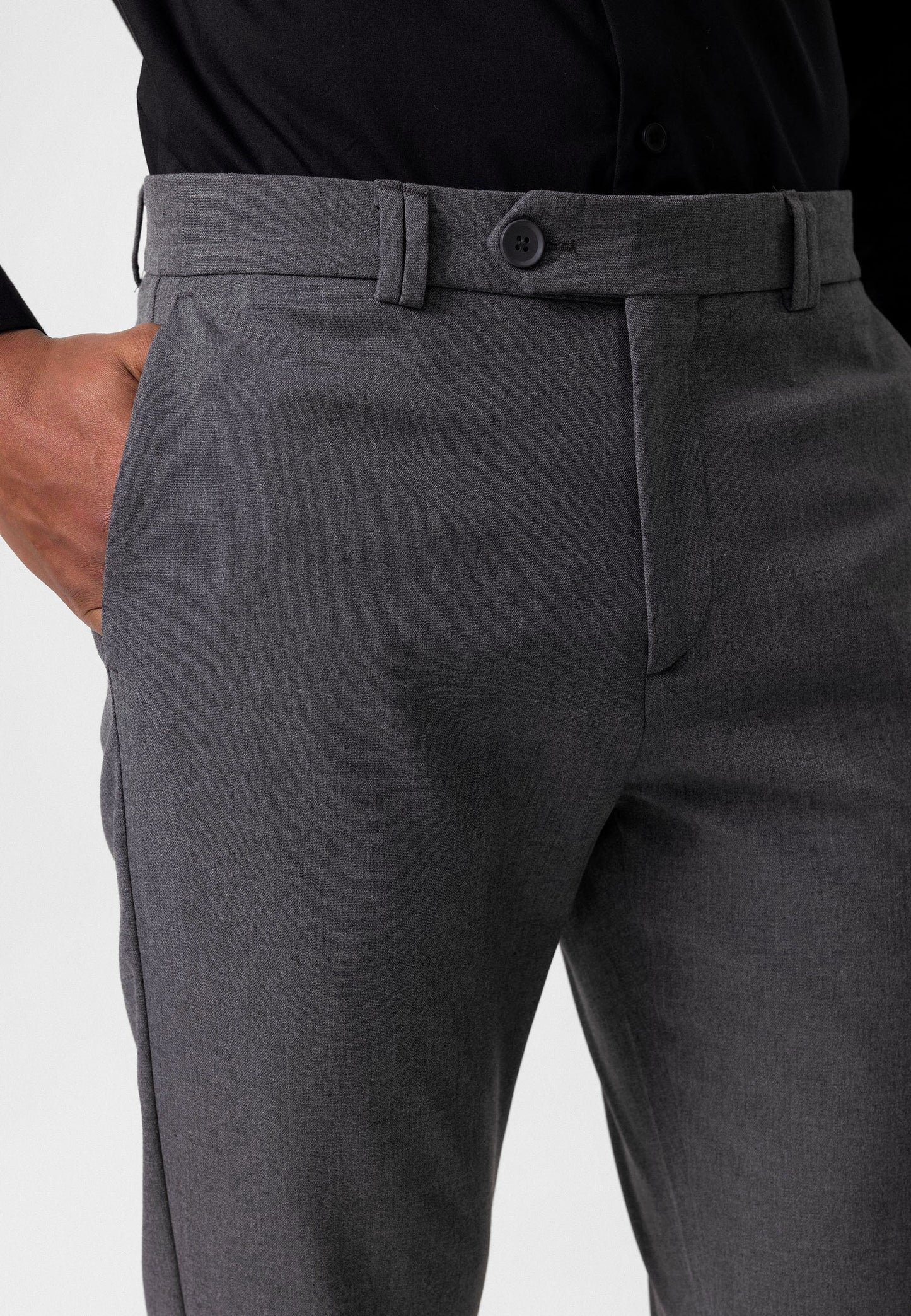 Antioch Siyah Erkek Slim Fit Kumaş Pantolon
