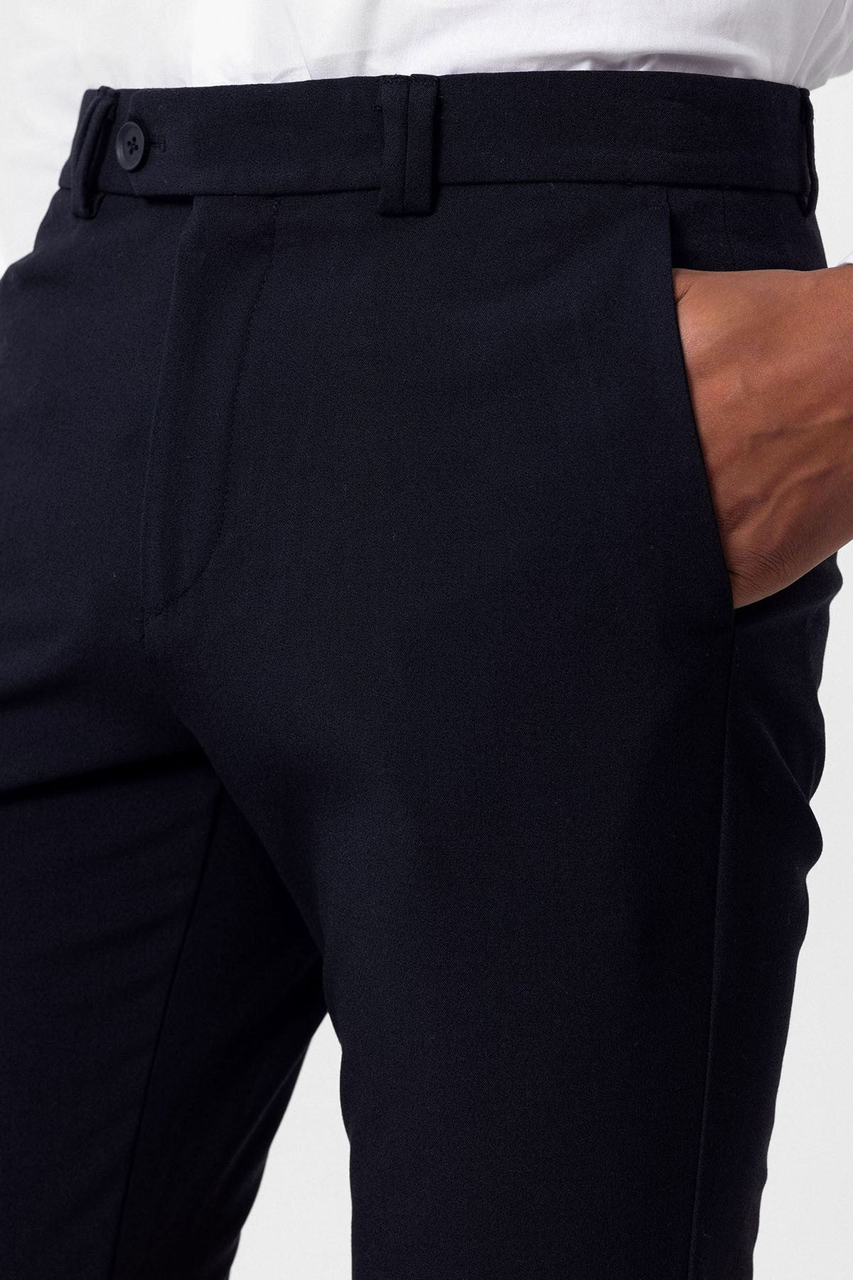 Antioch Siyah Erkek Slim Fit Kumaş Pantolon