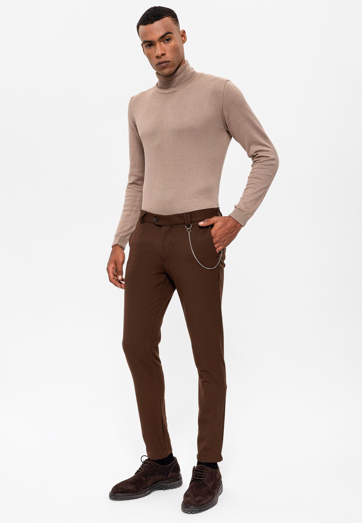 Antioch Siyah Erkek Slim Fit Kumaş Pantolon