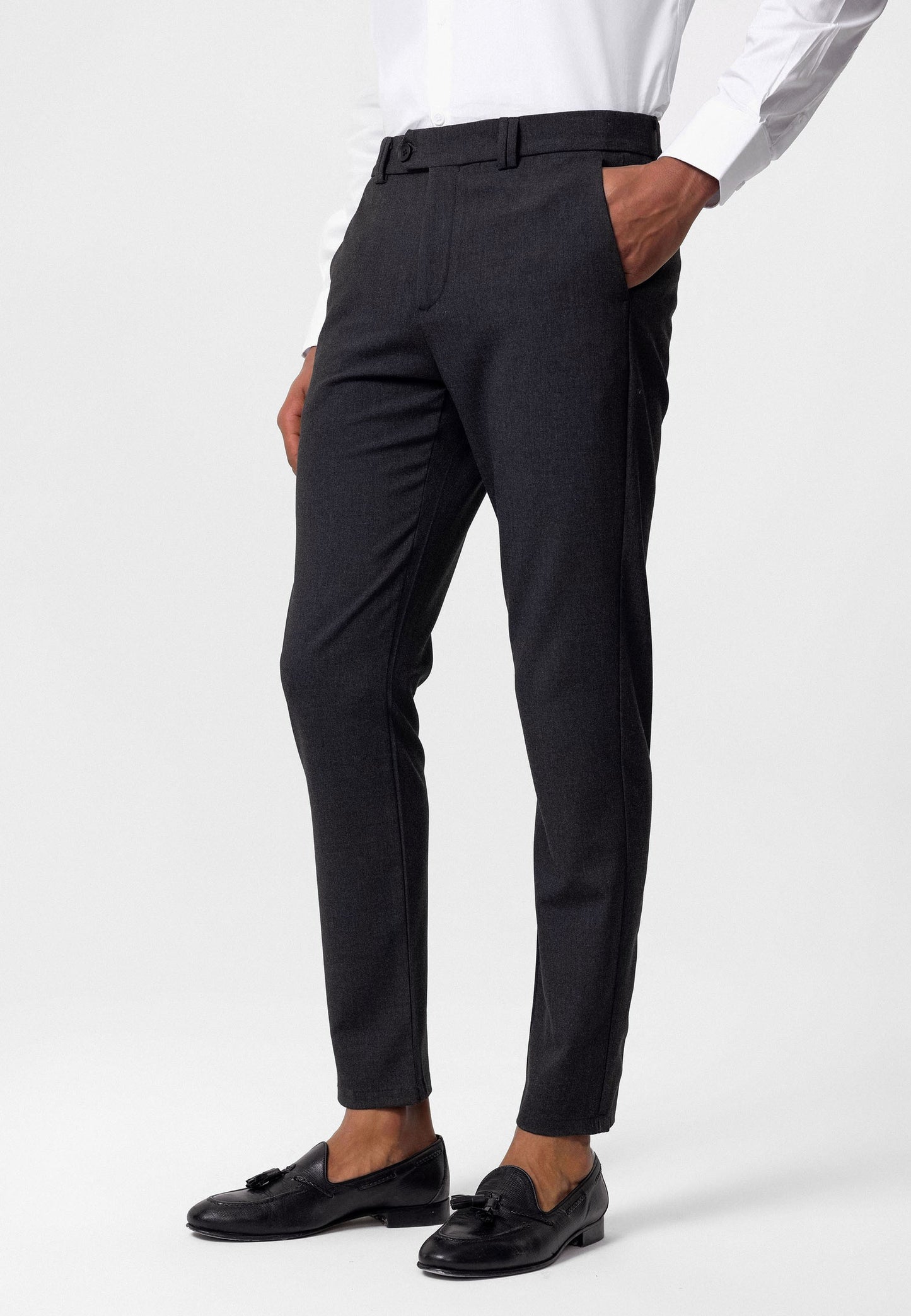 Antioch Siyah Erkek Slim Fit Kumaş Pantolon