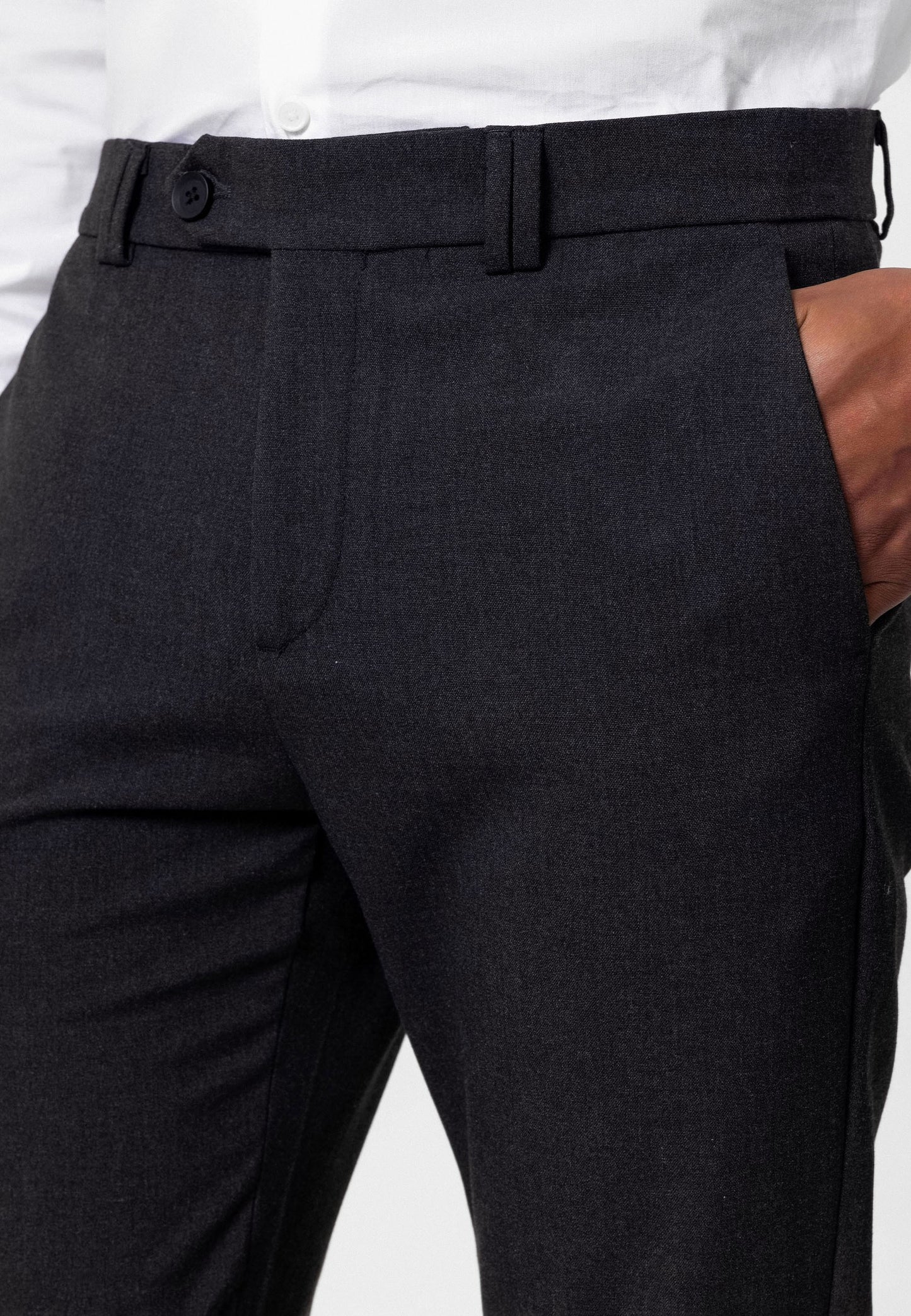 Antioch Siyah Erkek Slim Fit Kumaş Pantolon