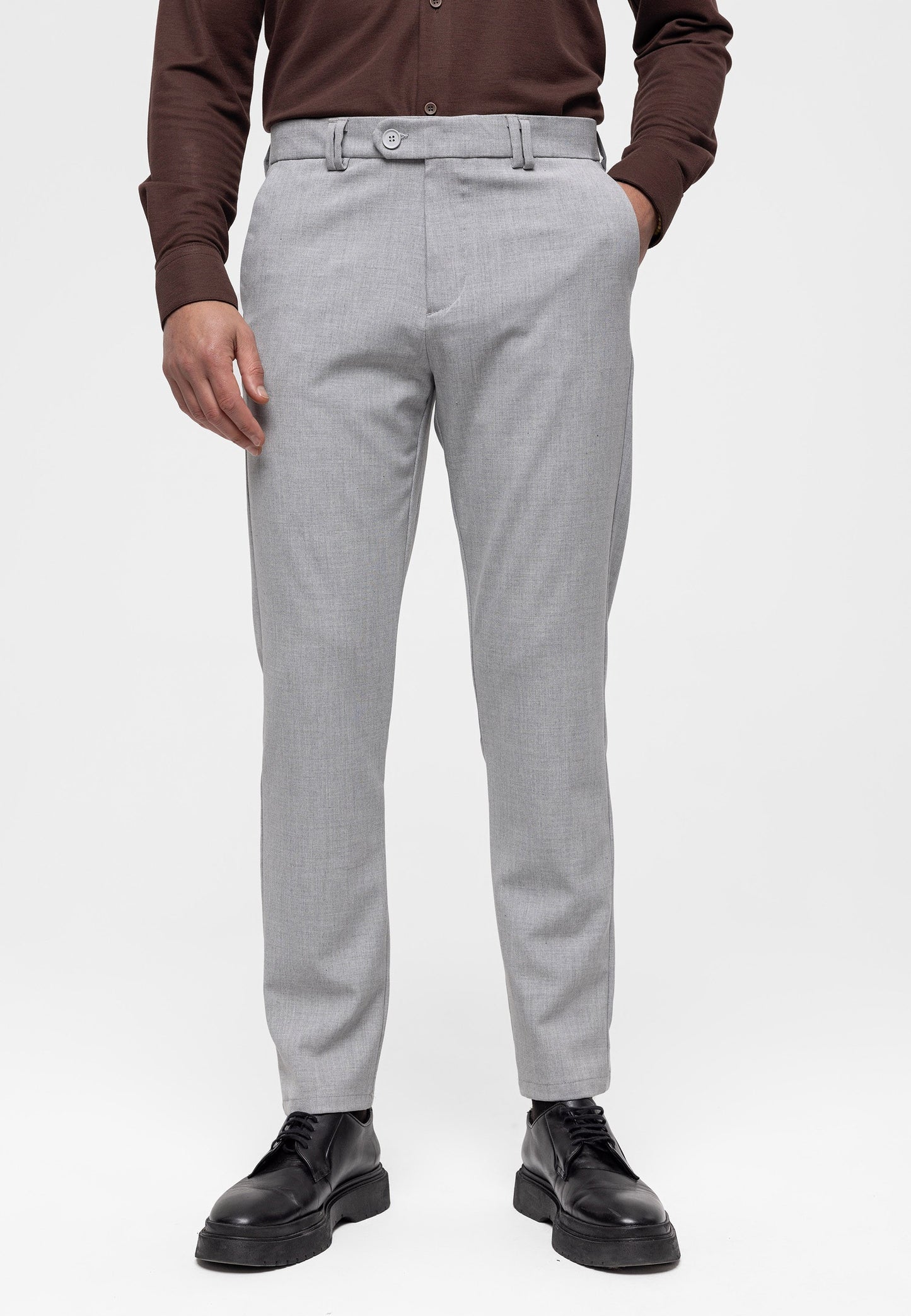 Antioch Siyah Erkek Slim Fit Kumaş Pantolon