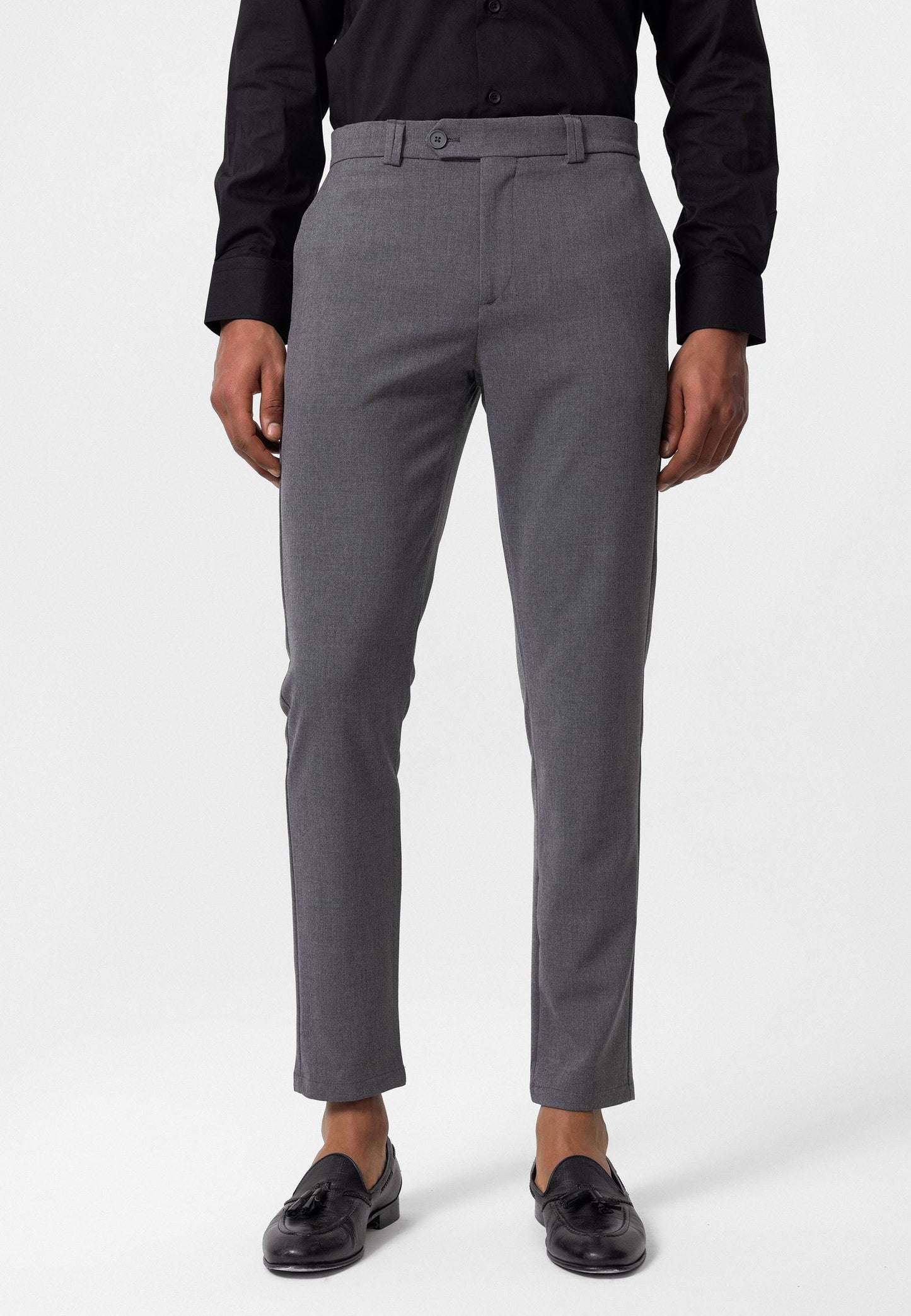 Antioch Siyah Erkek Slim Fit Kumaş Pantolon