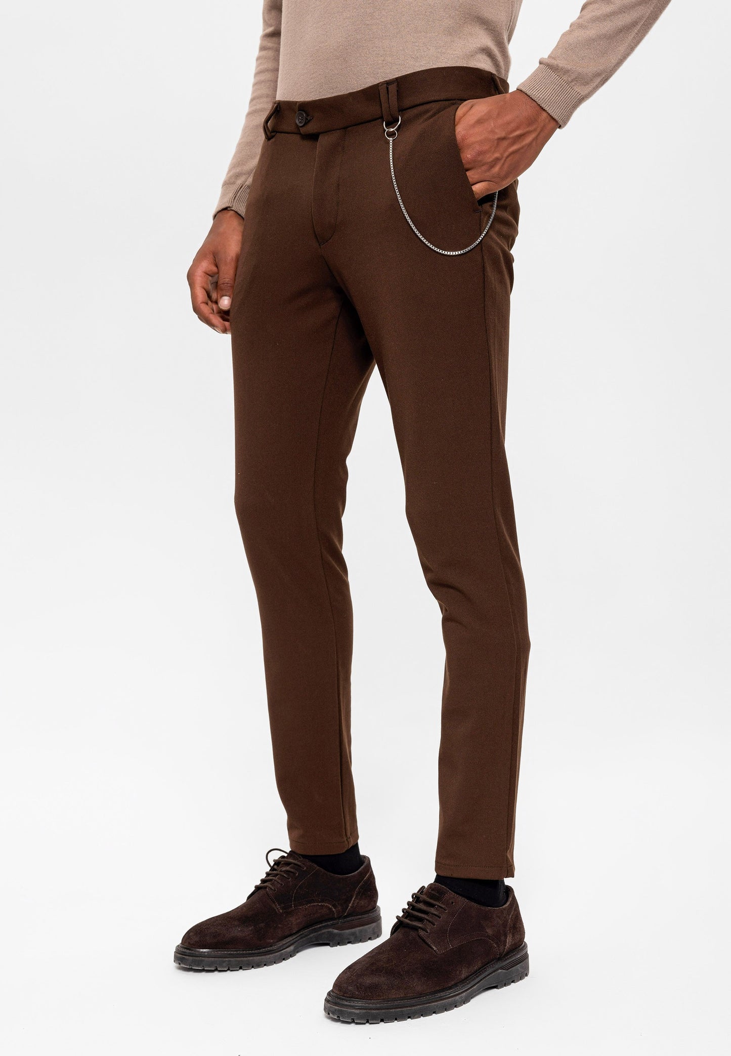 Antioch Siyah Erkek Slim Fit Kumaş Pantolon