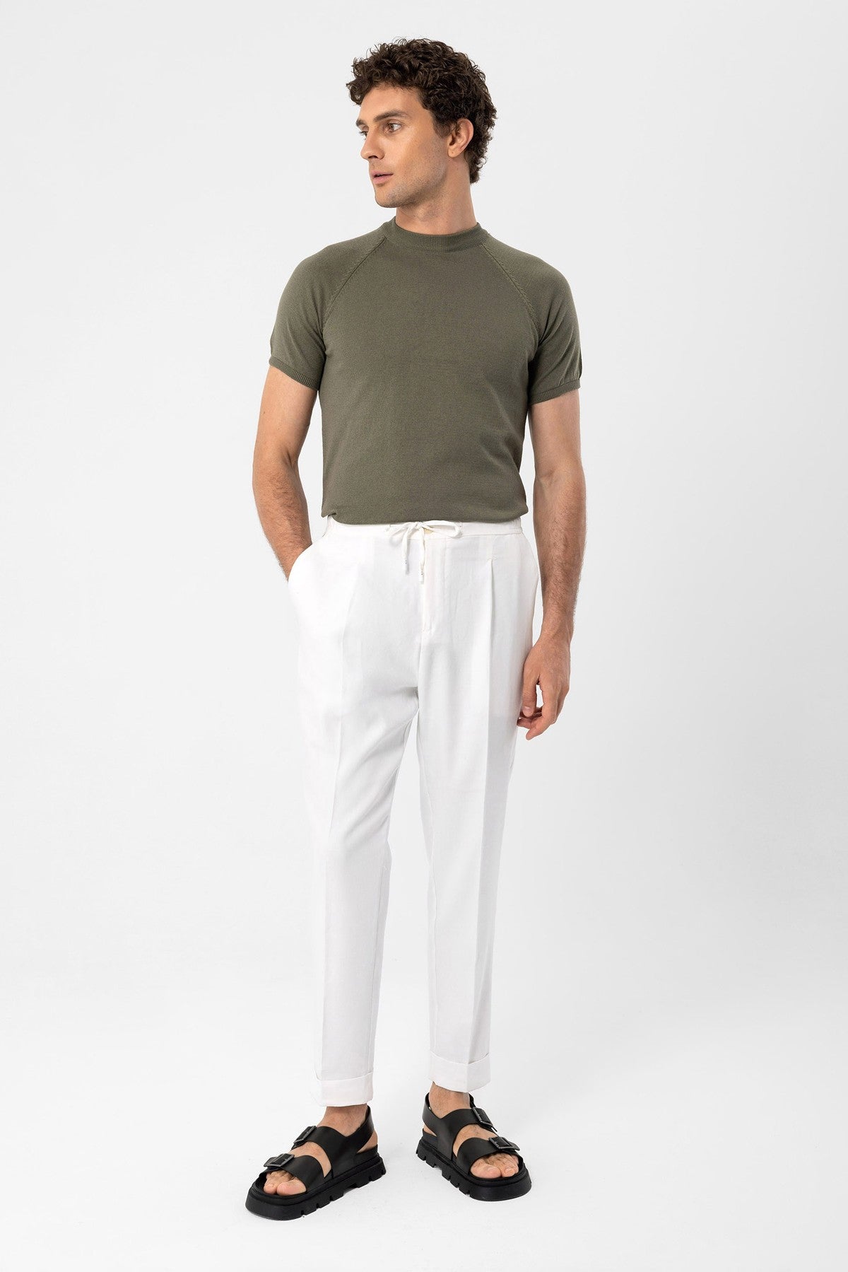 Antioch Bisiklet Yaka Triko T-Shirt