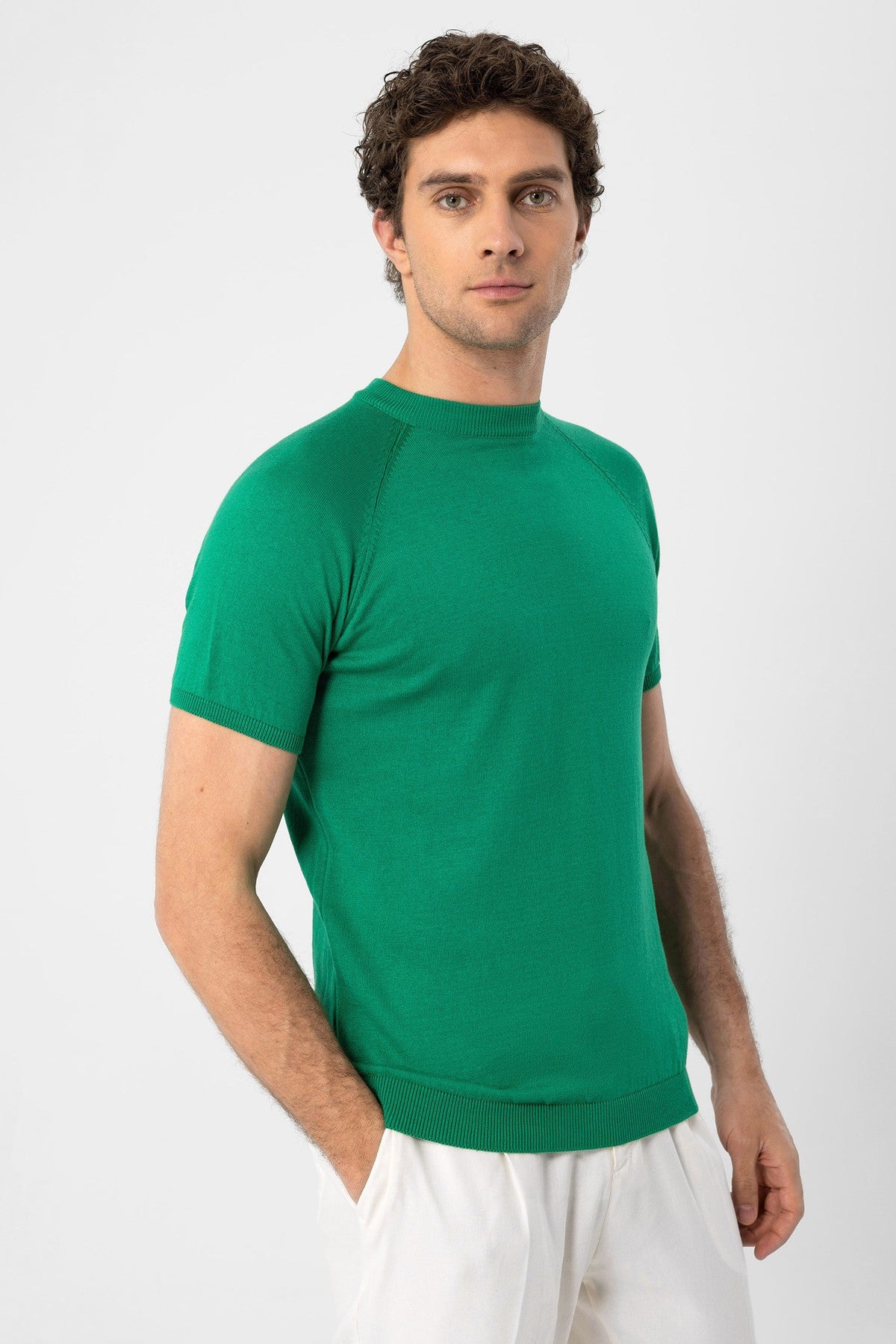 Antioch Bisiklet Yaka Triko T-Shirt