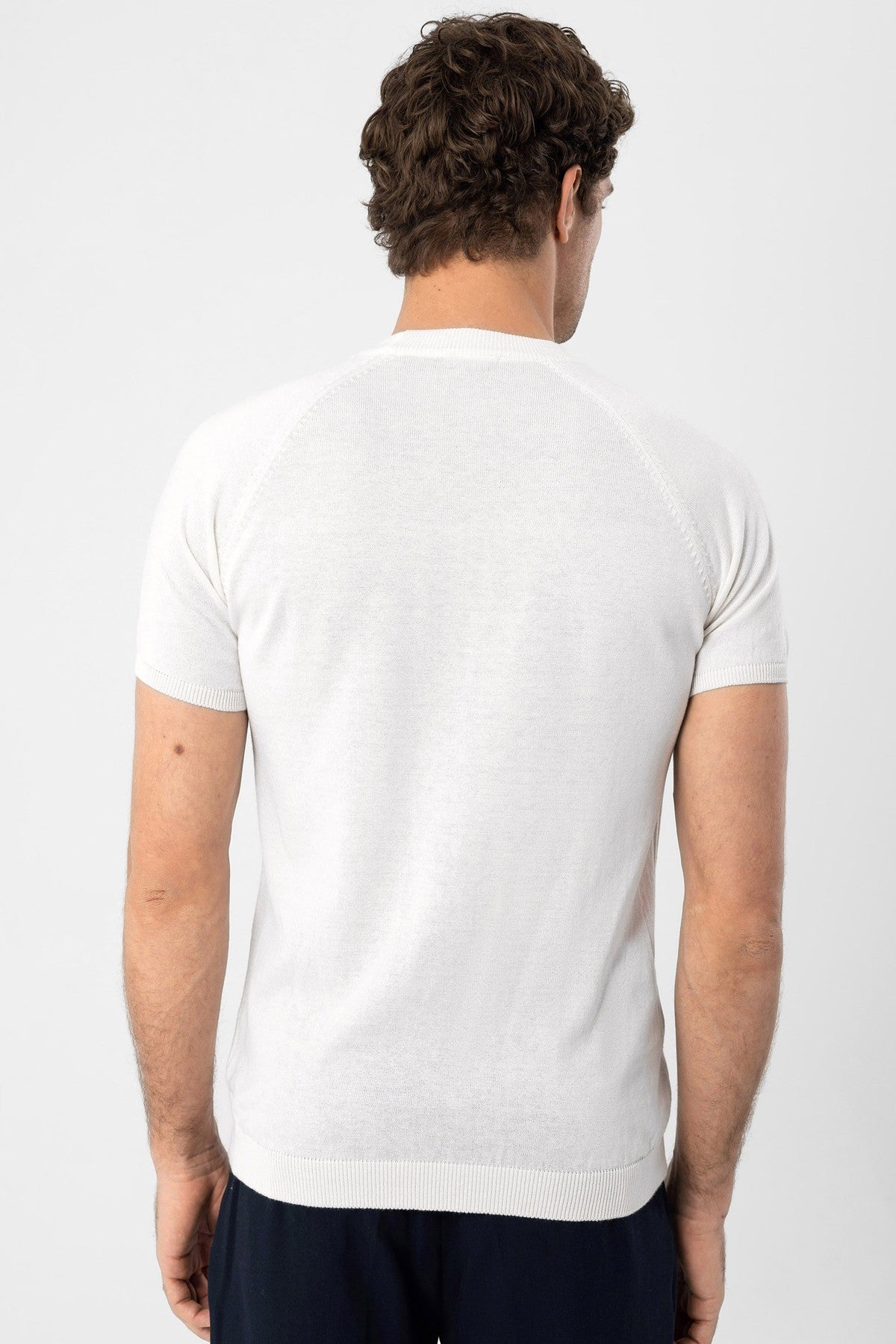 Antioch Bisiklet Yaka Triko T-Shirt