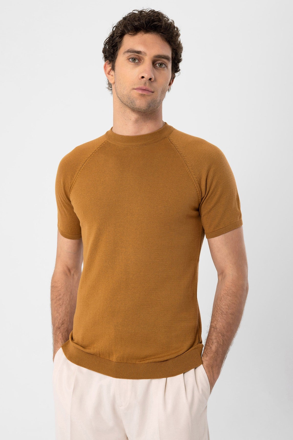 Antioch Bisiklet Yaka Triko T-Shirt