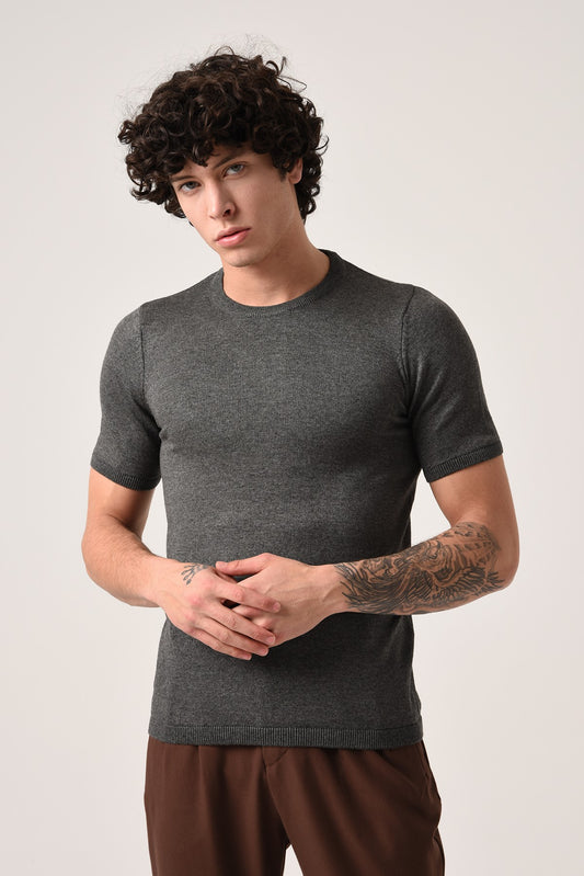 Antioch Bisiklet Yaka Triko T-Shirt