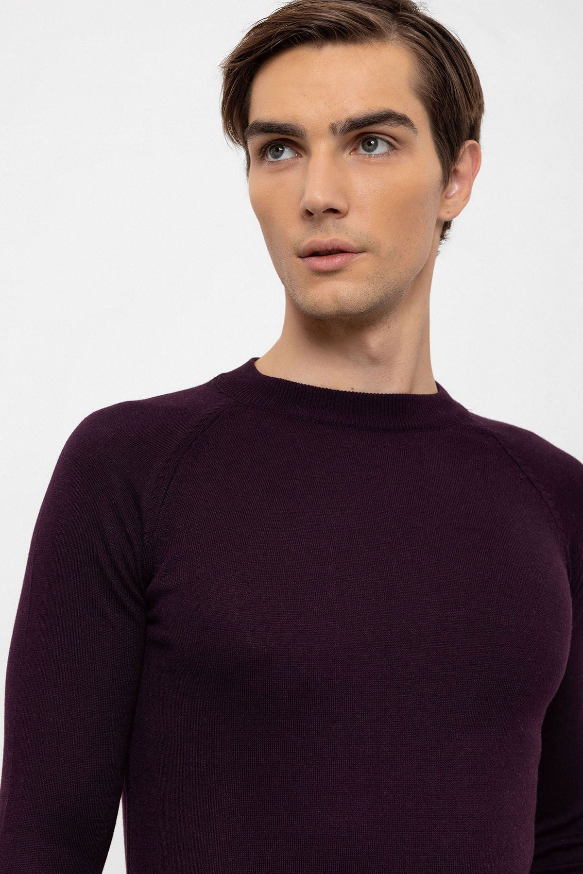 Antioch Bisiklet Yaka Slim Fit Triko Kazak