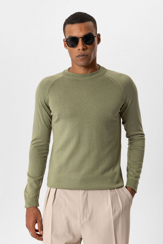 Antioch Bisiklet Yaka Slim Fit Triko Kazak