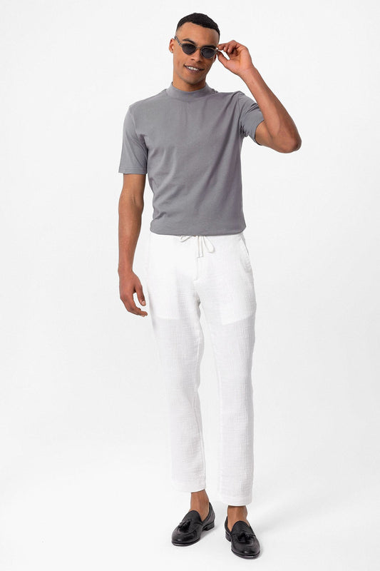 Antioch Saks Slim Fit Basic T-Shirt