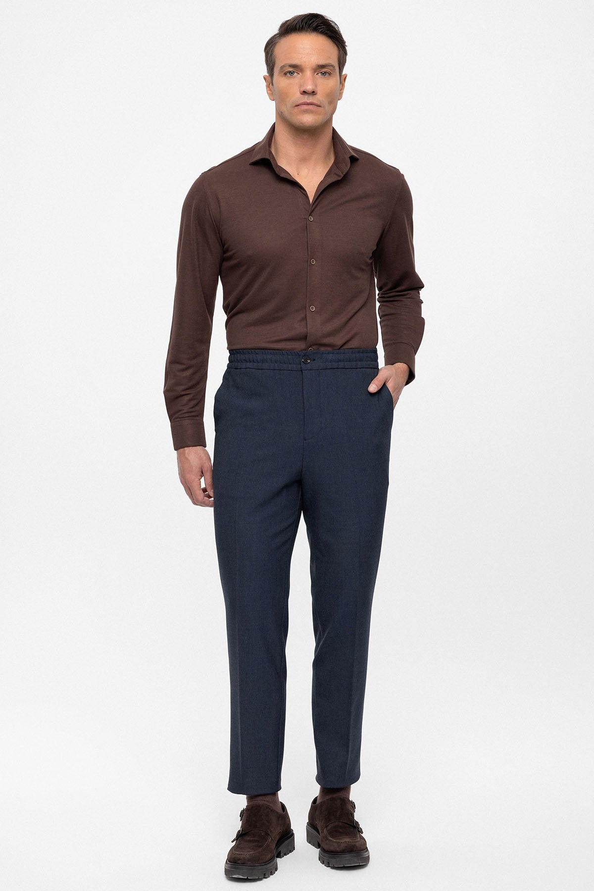 Antioch Beli Lastikli Regular Fit Erkek Pantolon