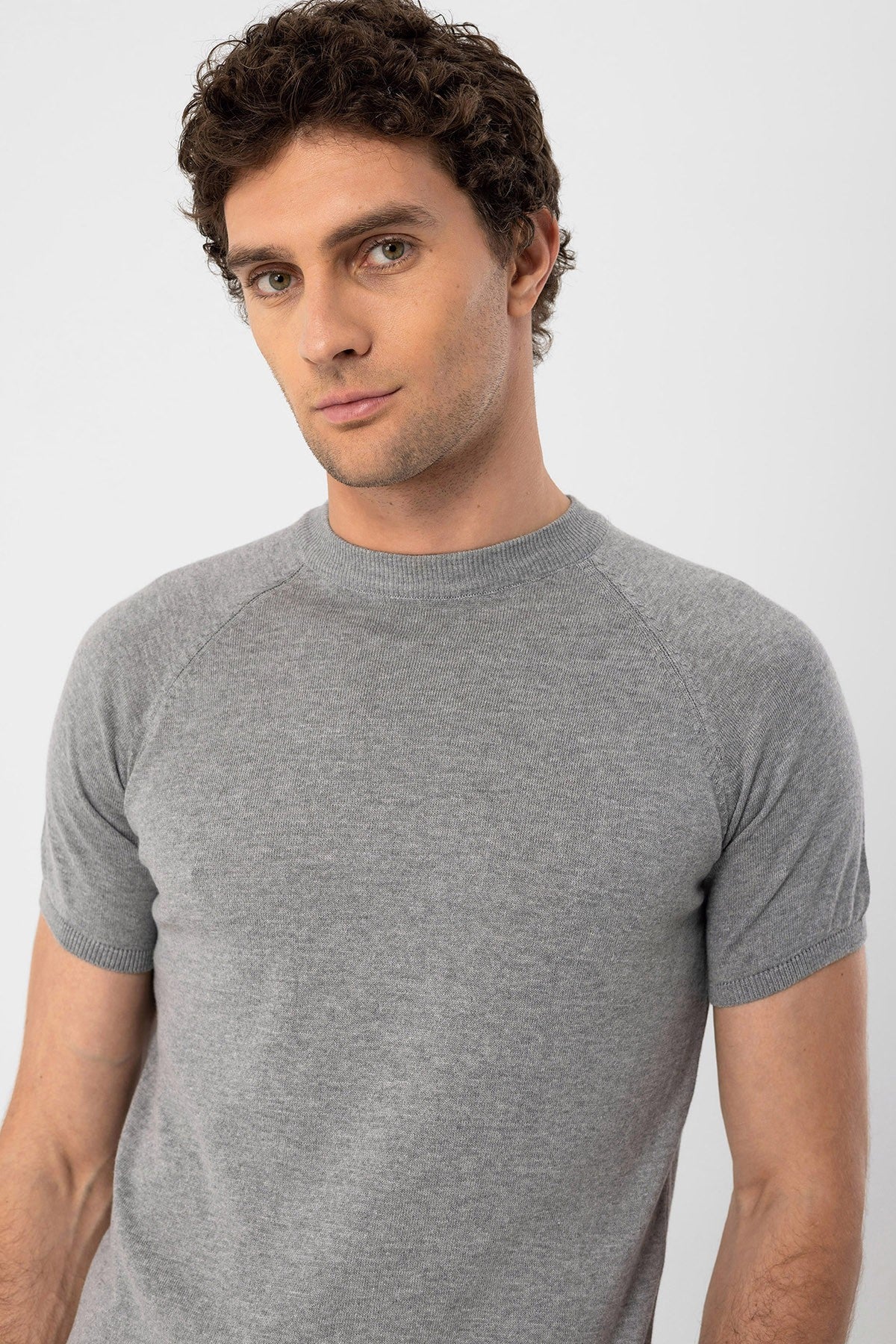 Antioch Bisiklet Yaka Slim Fit Erkek Triko T-Shirt