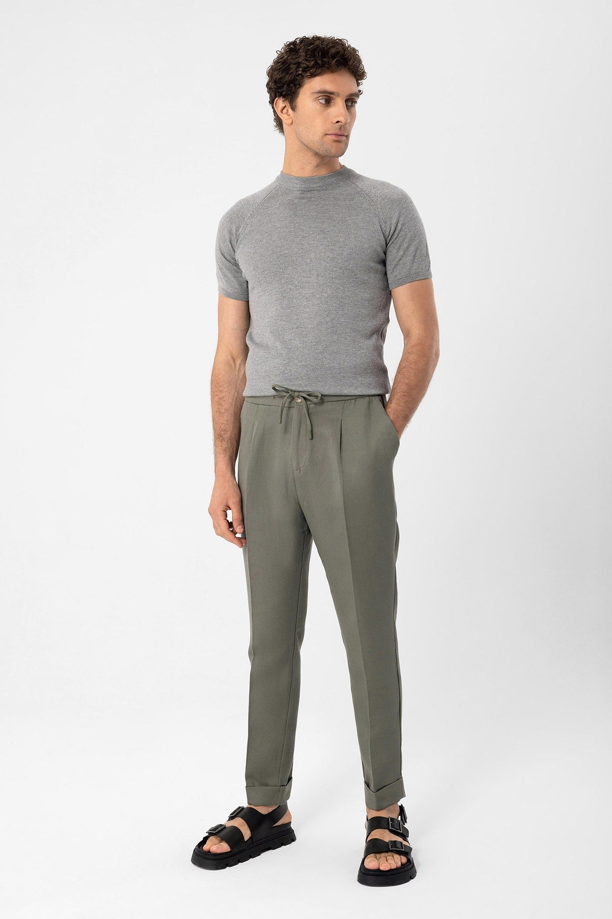 Antioch Bisiklet Yaka Slim Fit Erkek Triko T-Shirt