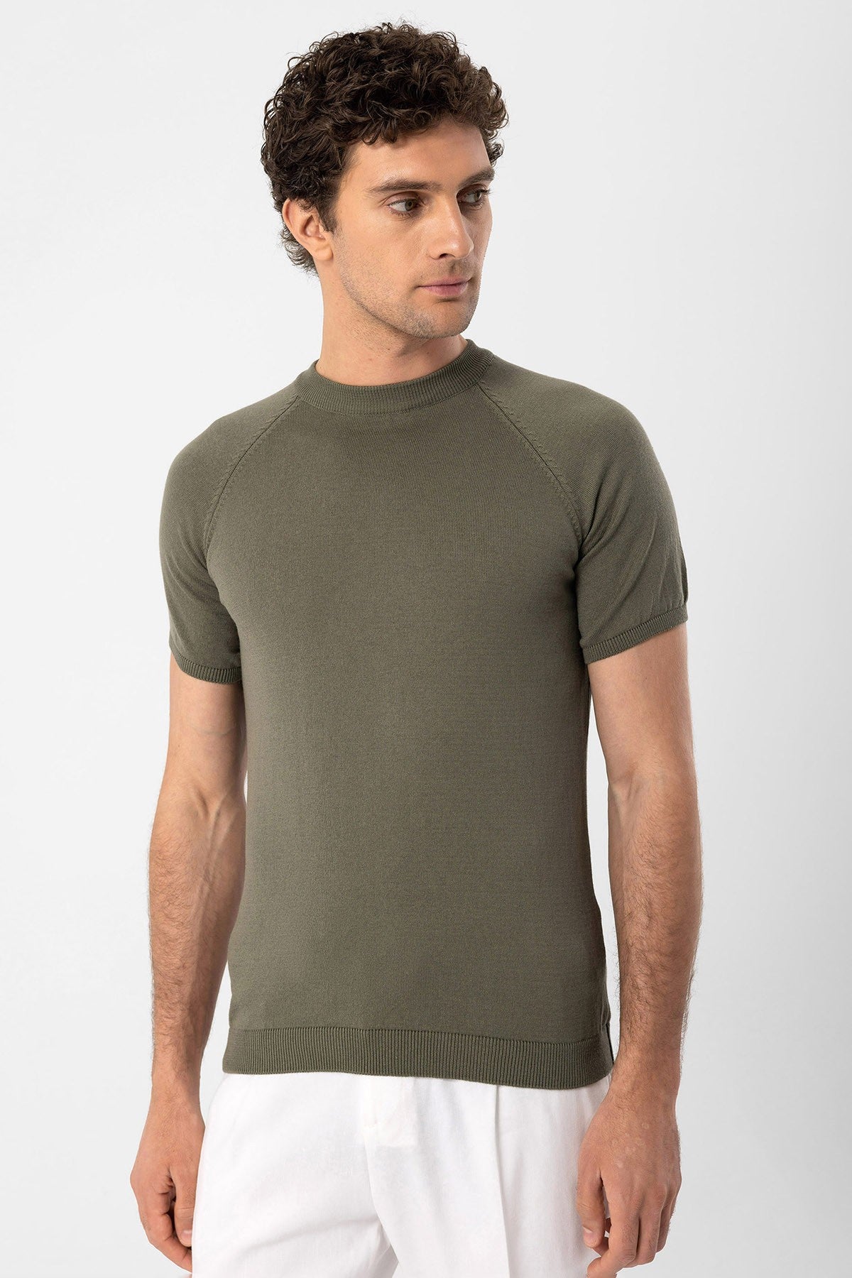 Antioch Bisiklet Yaka Slim Fit Erkek Triko T-Shirt