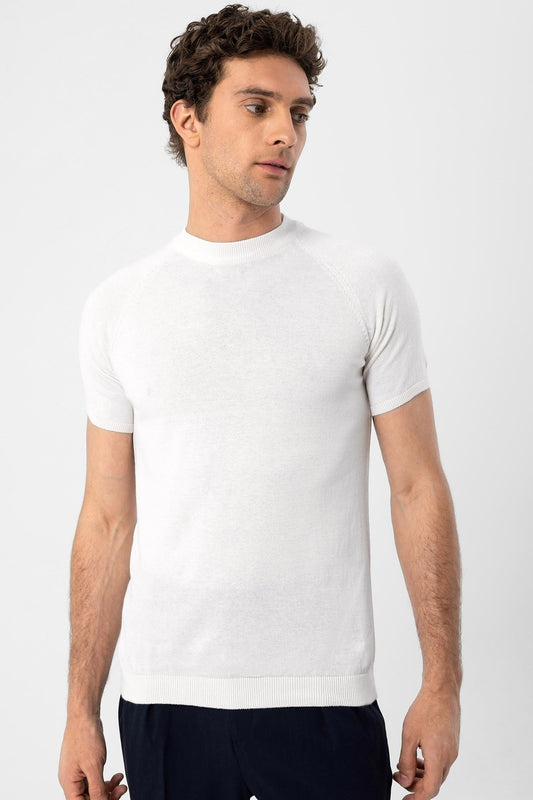 Antioch Bisiklet Yaka Slim Fit Erkek Triko T-Shirt