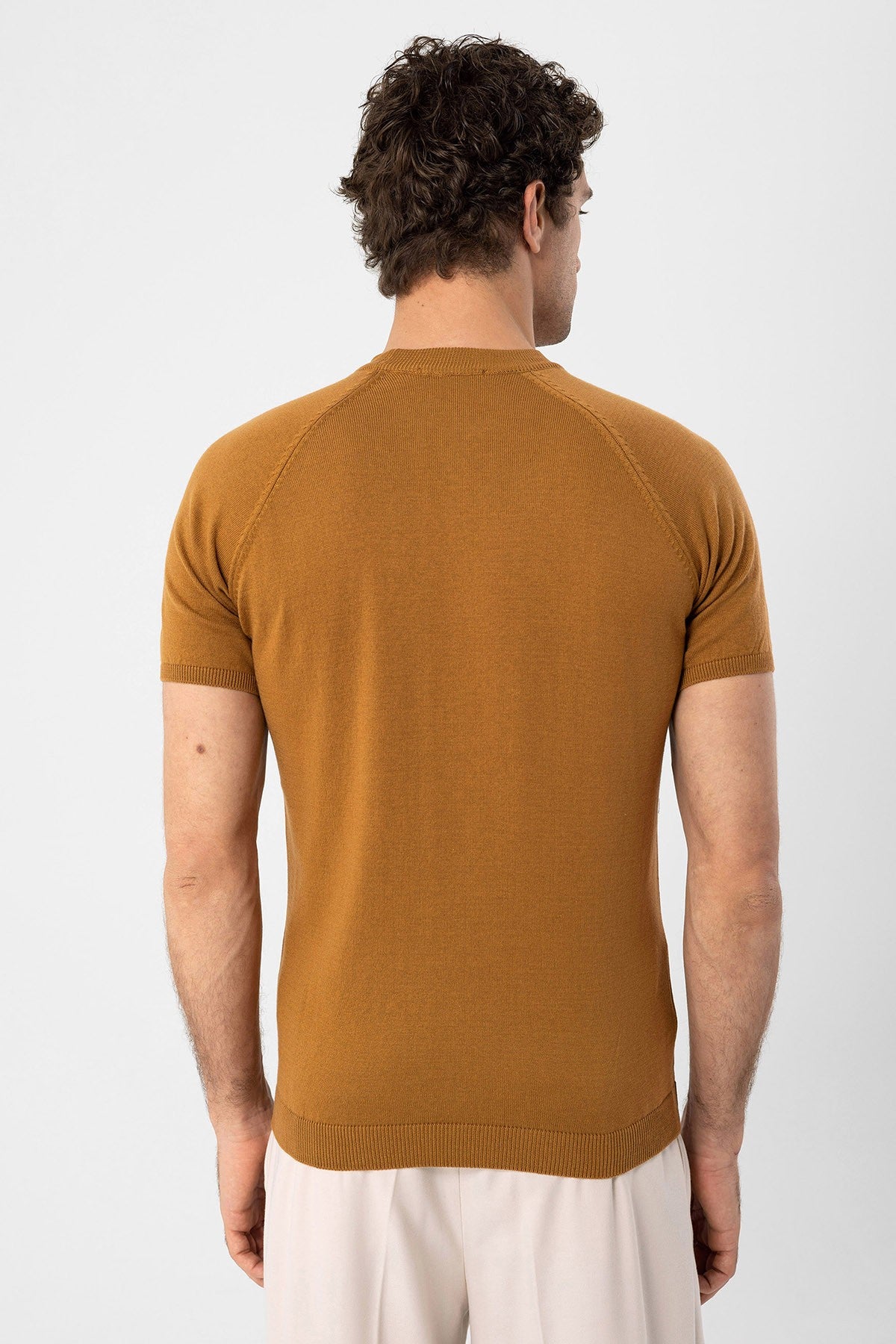 Antioch Bisiklet Yaka Slim Fit Erkek Triko T-Shirt