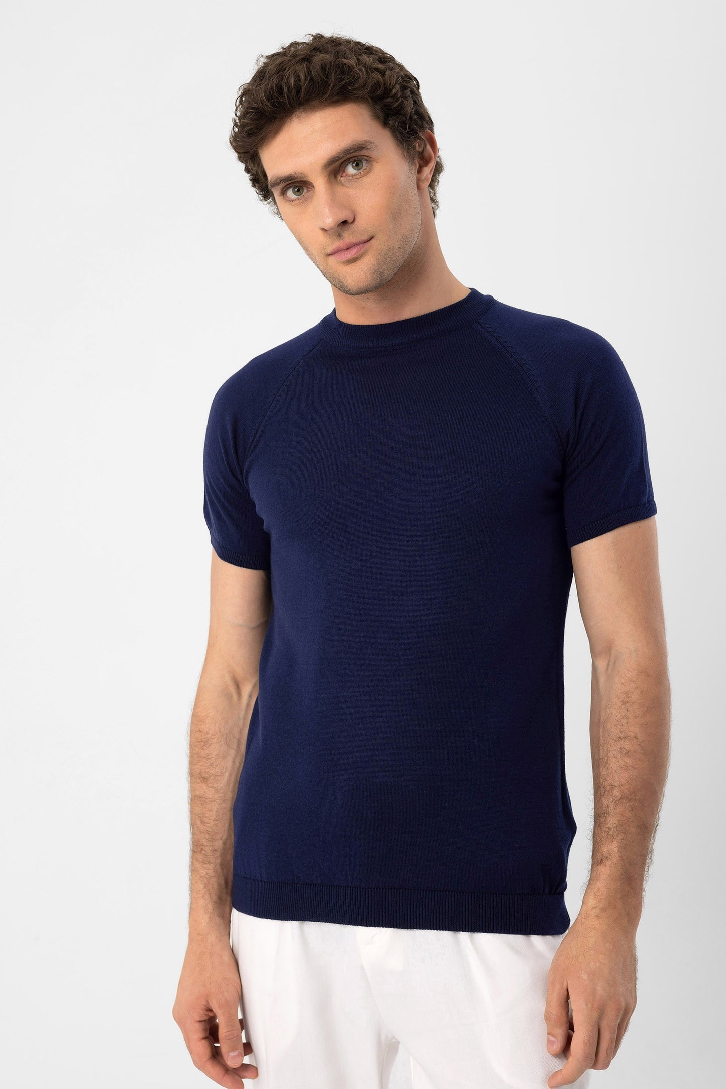 Antioch Bisiklet Yaka Slim Fit Erkek Triko T-Shirt