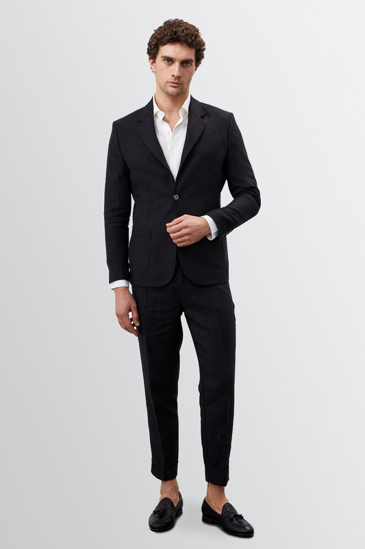 Antioch %100 Keten Erkek Blazer Ceket
