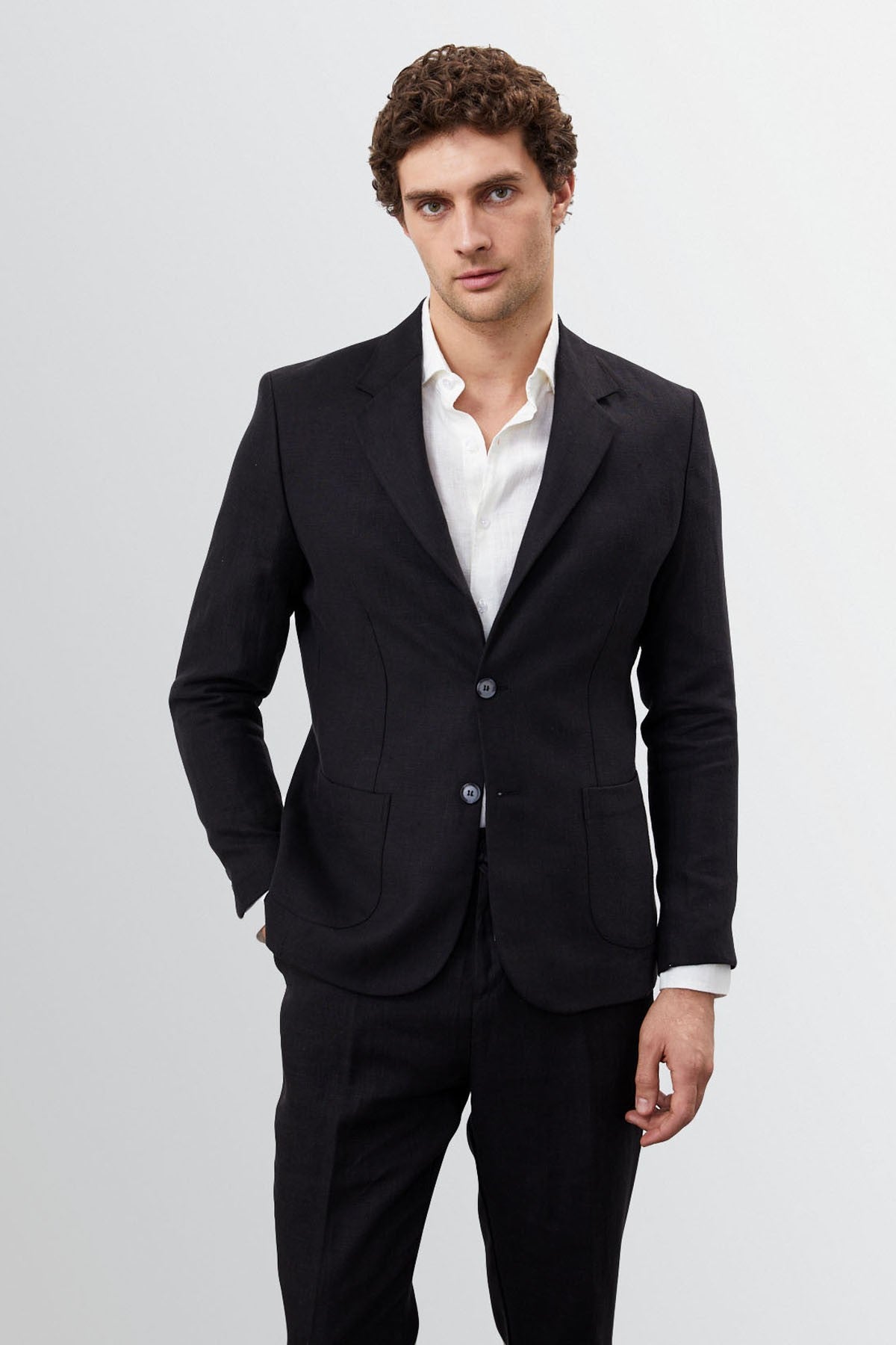 Antioch %100 Keten Erkek Blazer Ceket