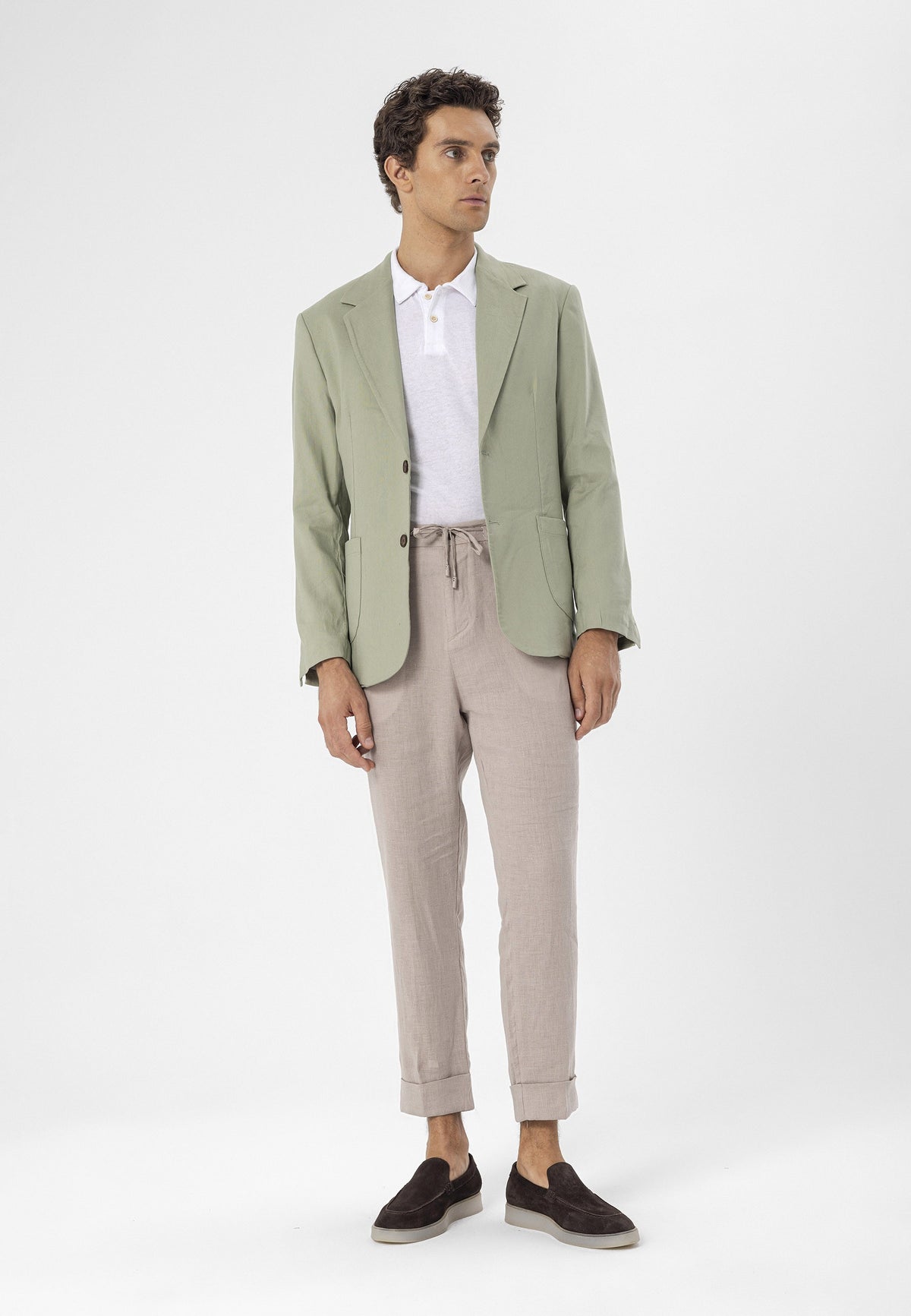 Antioch %100 Keten Erkek Blazer Ceket