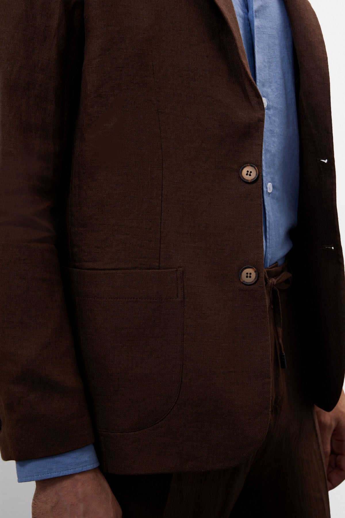Antioch %100 Keten Erkek Blazer Ceket