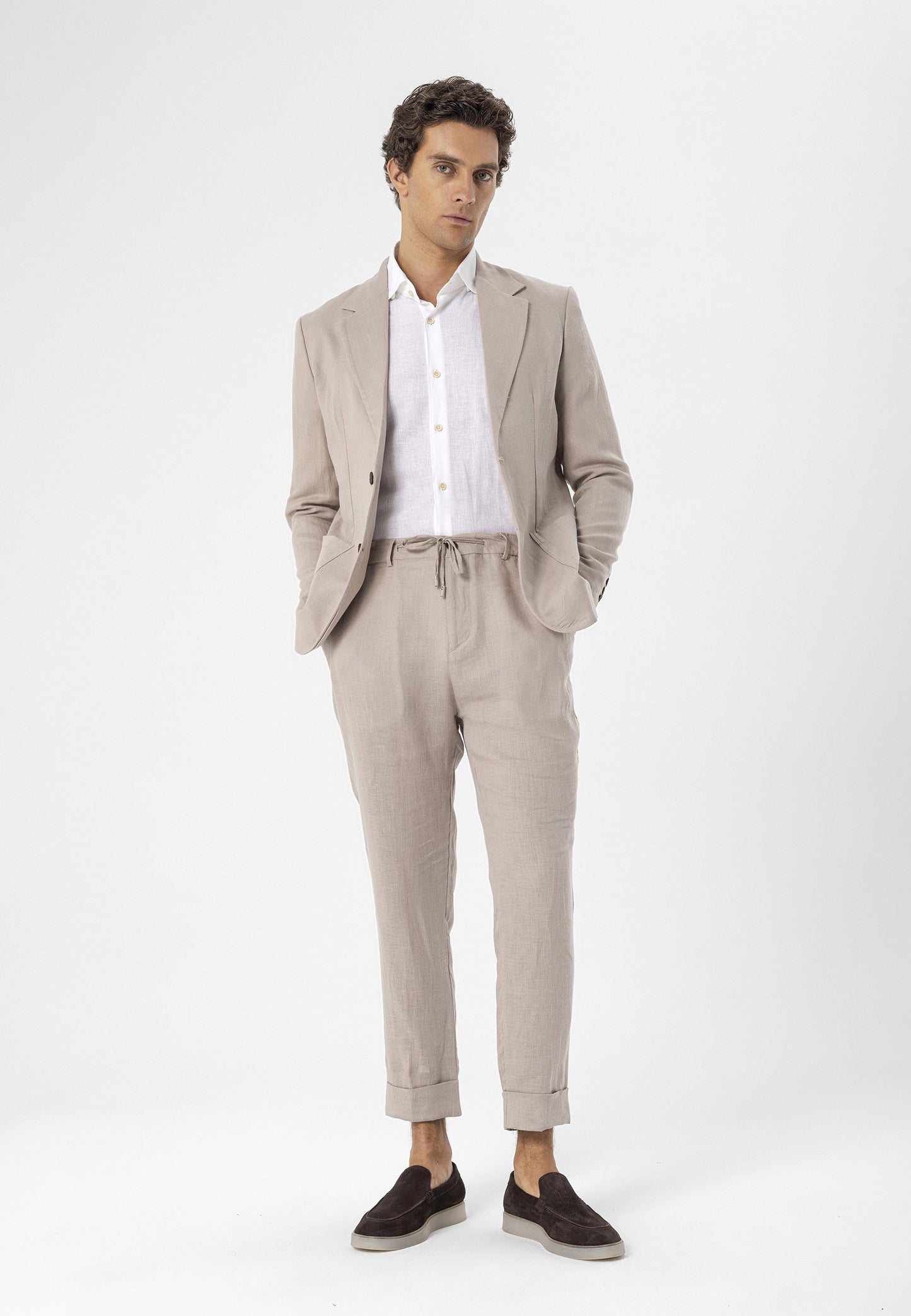 Antioch %100 Keten Erkek Blazer Ceket
