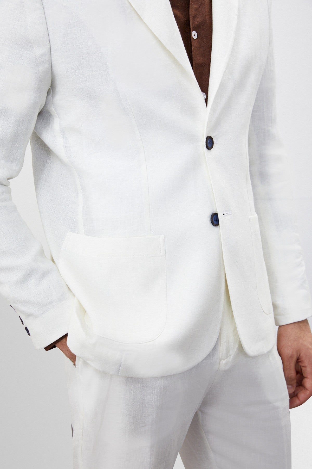 Antioch %100 Keten Erkek Blazer Ceket