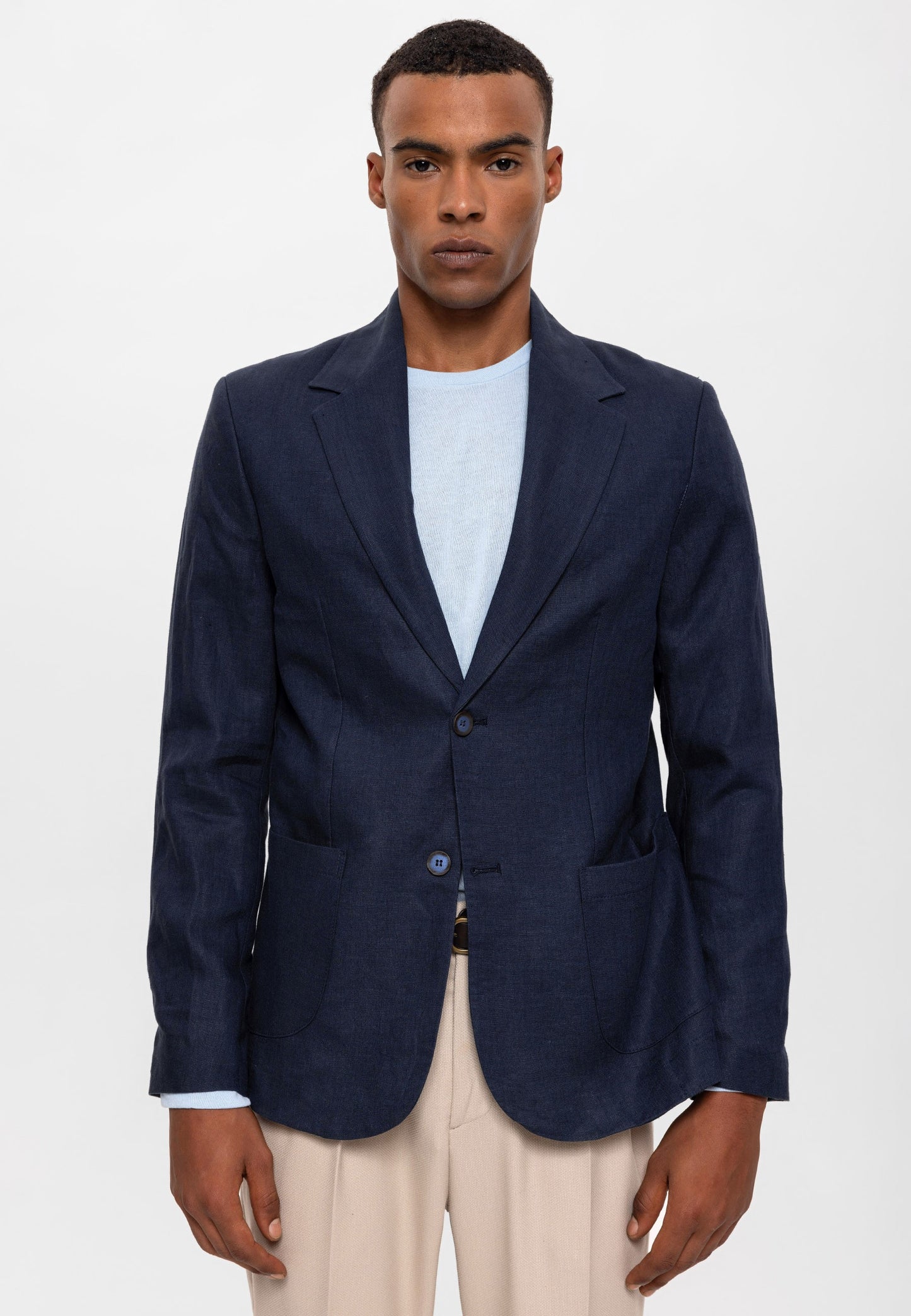 Antioch %100 Keten Erkek Blazer Ceket
