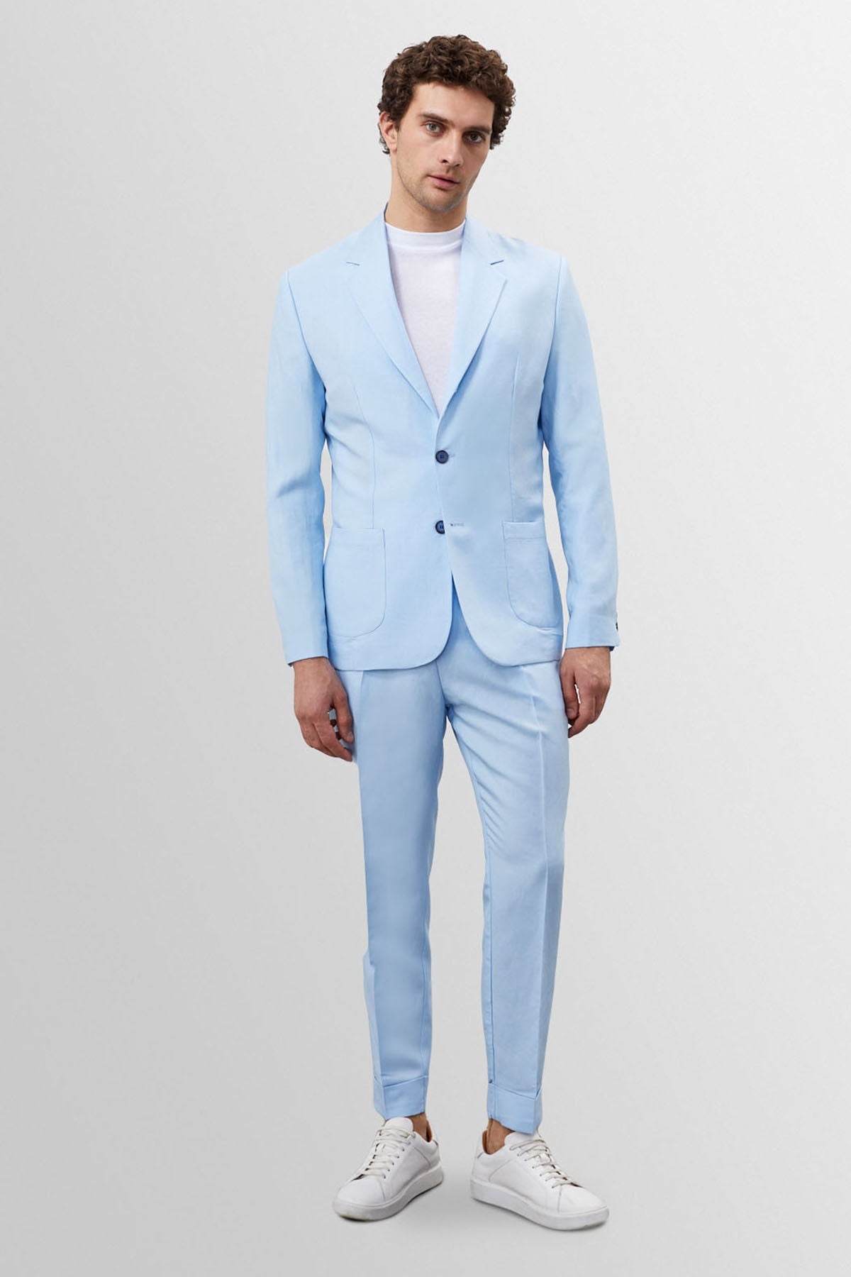 Antioch %100 Keten Erkek Blazer Ceket