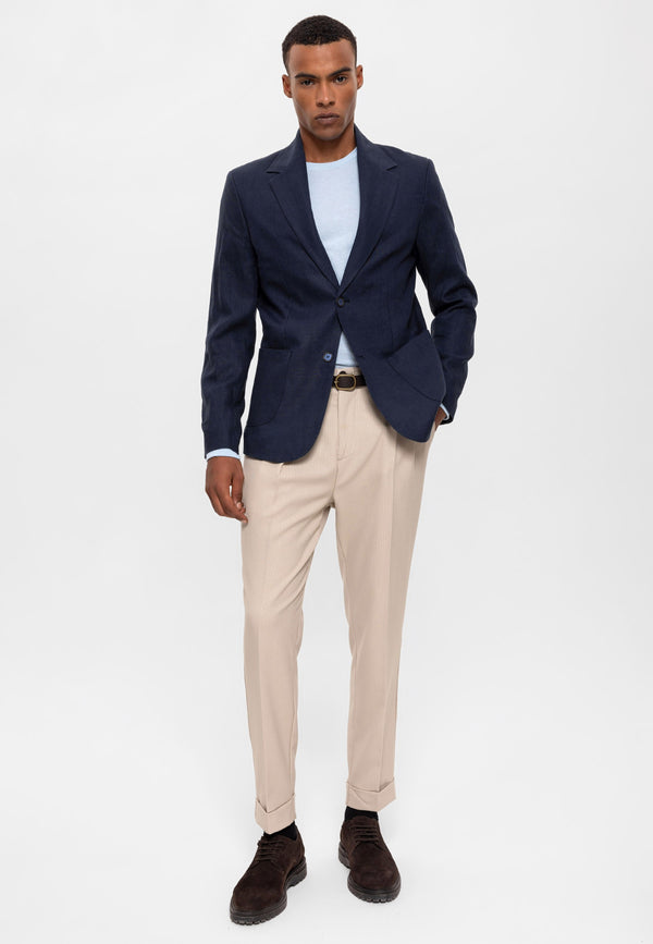 Antioch %100 Keten Erkek Blazer Ceket
