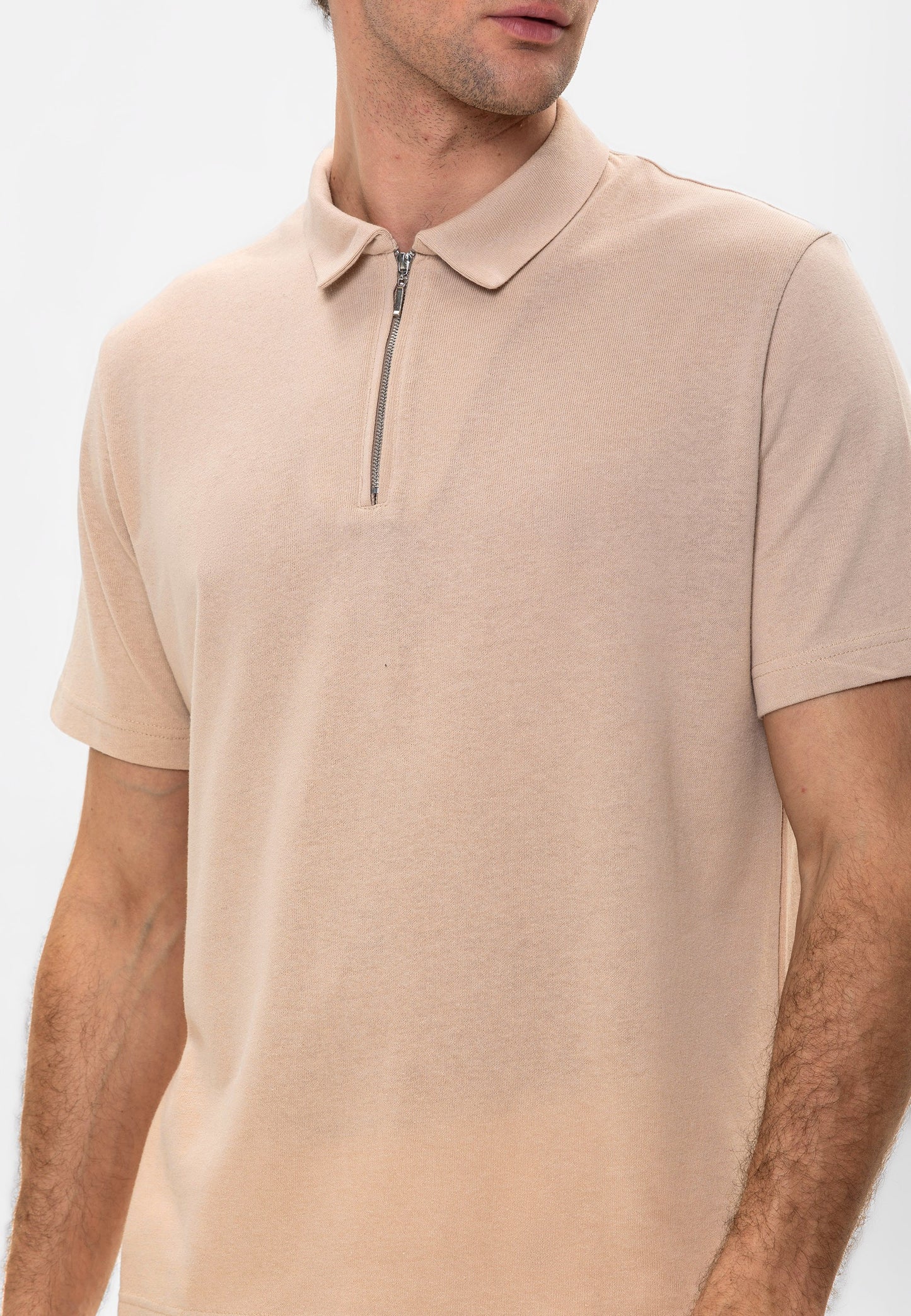 Antioch Polo Yaka Fermuarlı Erkek T-Shirt