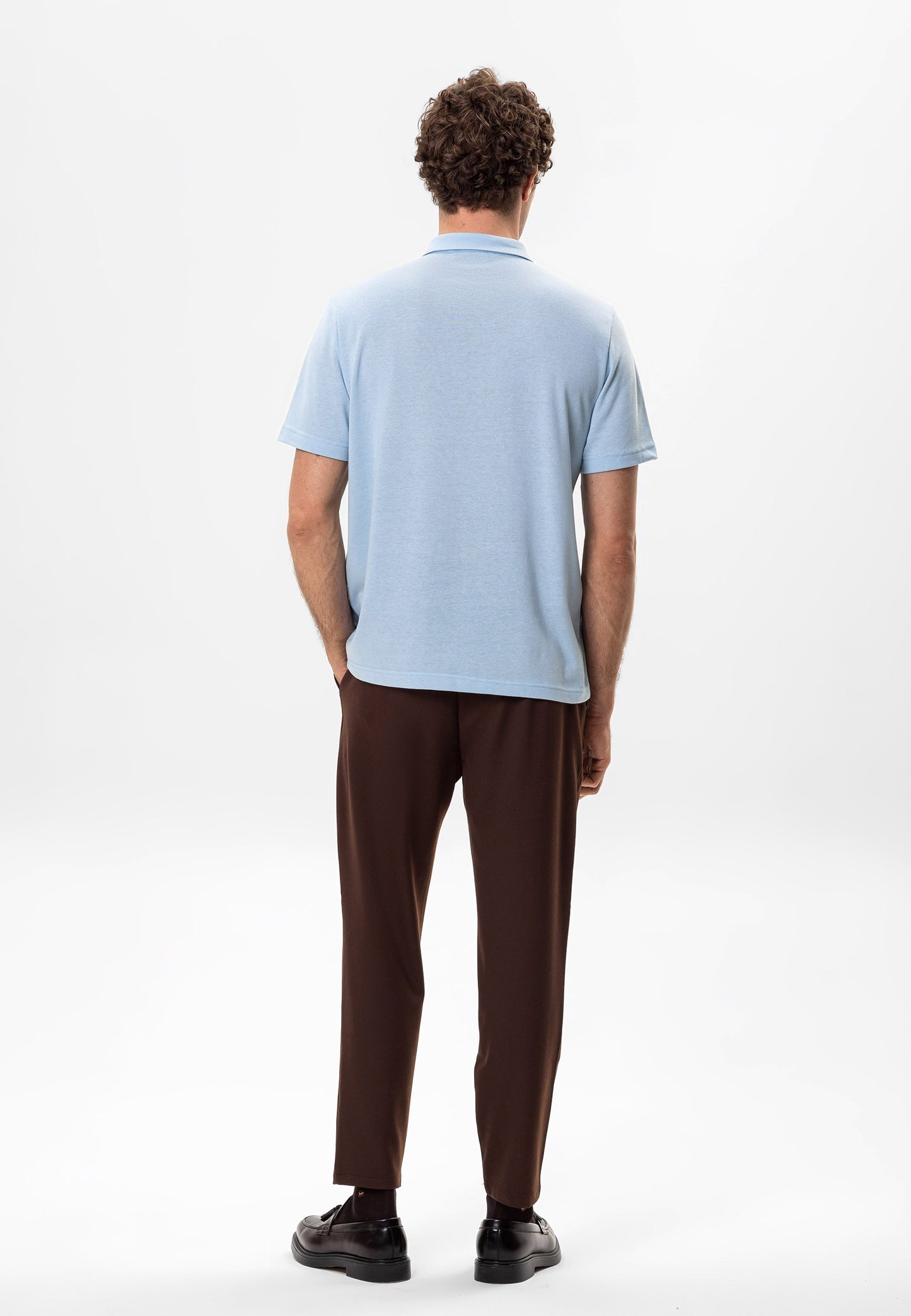 Antioch Polo Yaka Fermuarlı Erkek T-Shirt