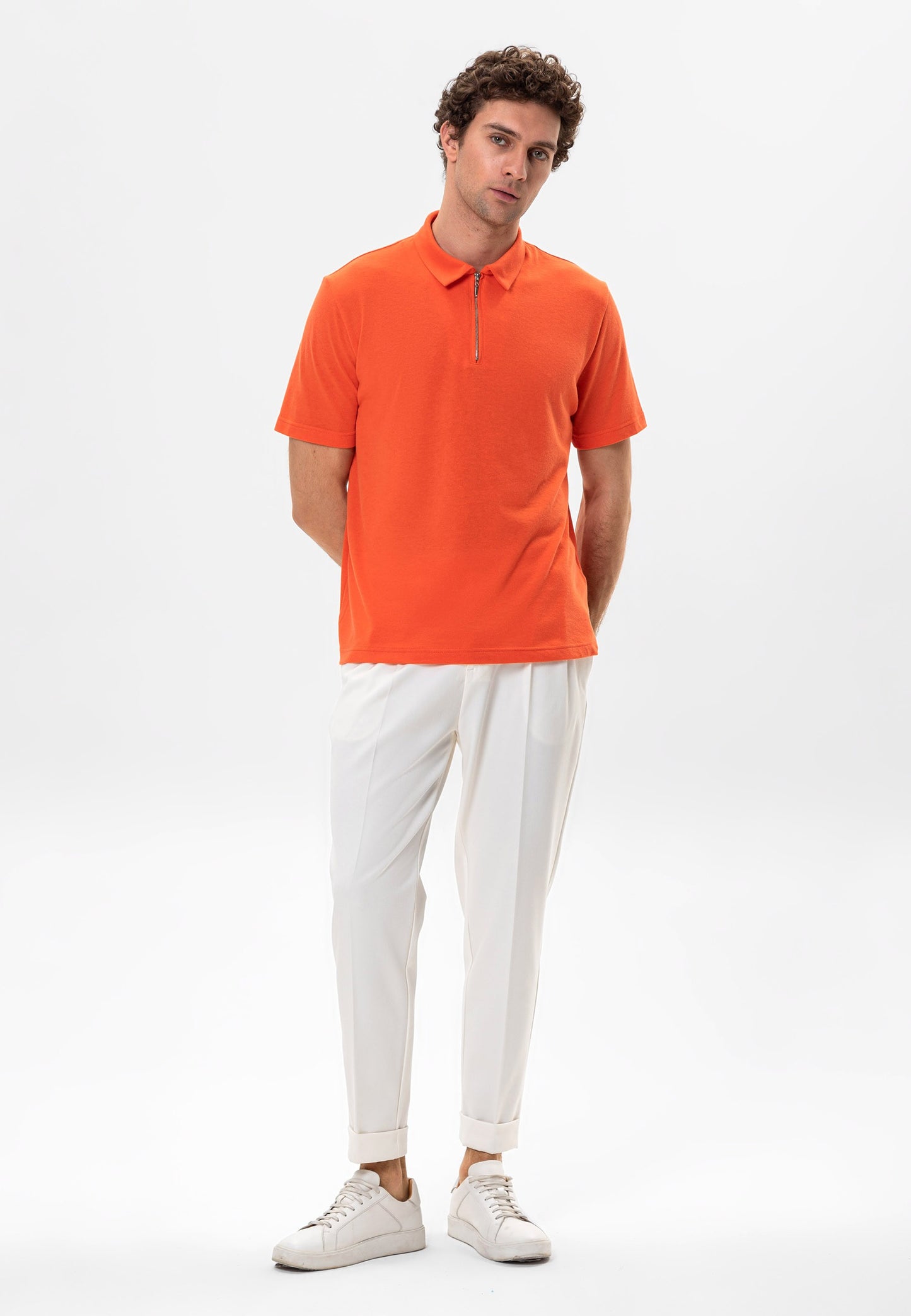 Antioch Polo Yaka Fermuarlı Erkek T-Shirt
