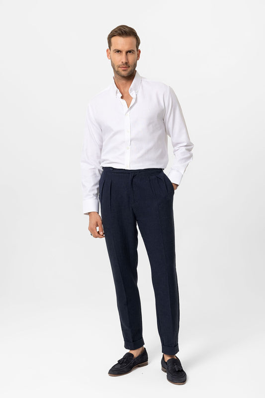 Antioch Yaka Düğmeli Slim Fit Erkek Gömlek