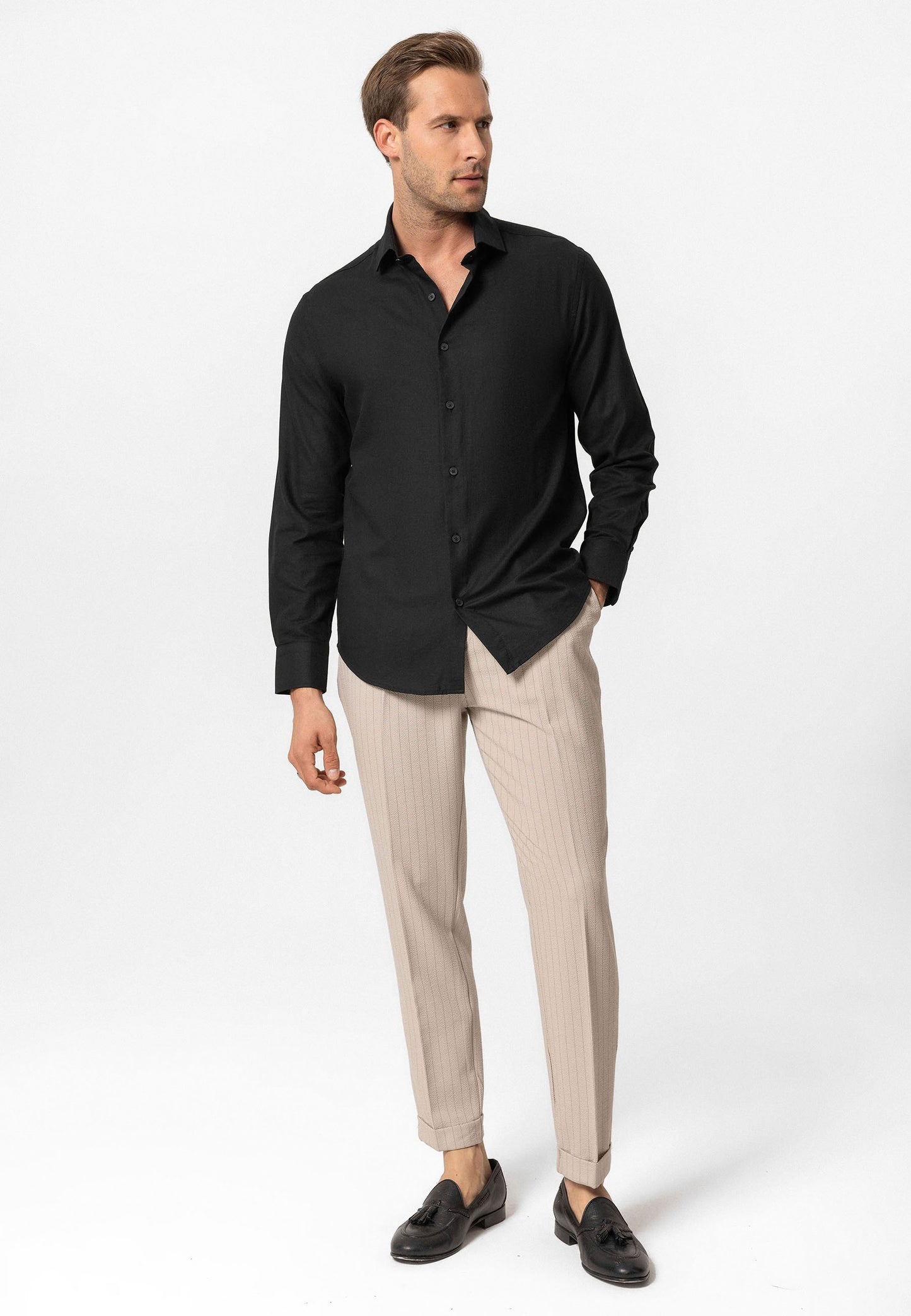 Antioch Uzun Kollu Slim Fit Erkek Gömlek