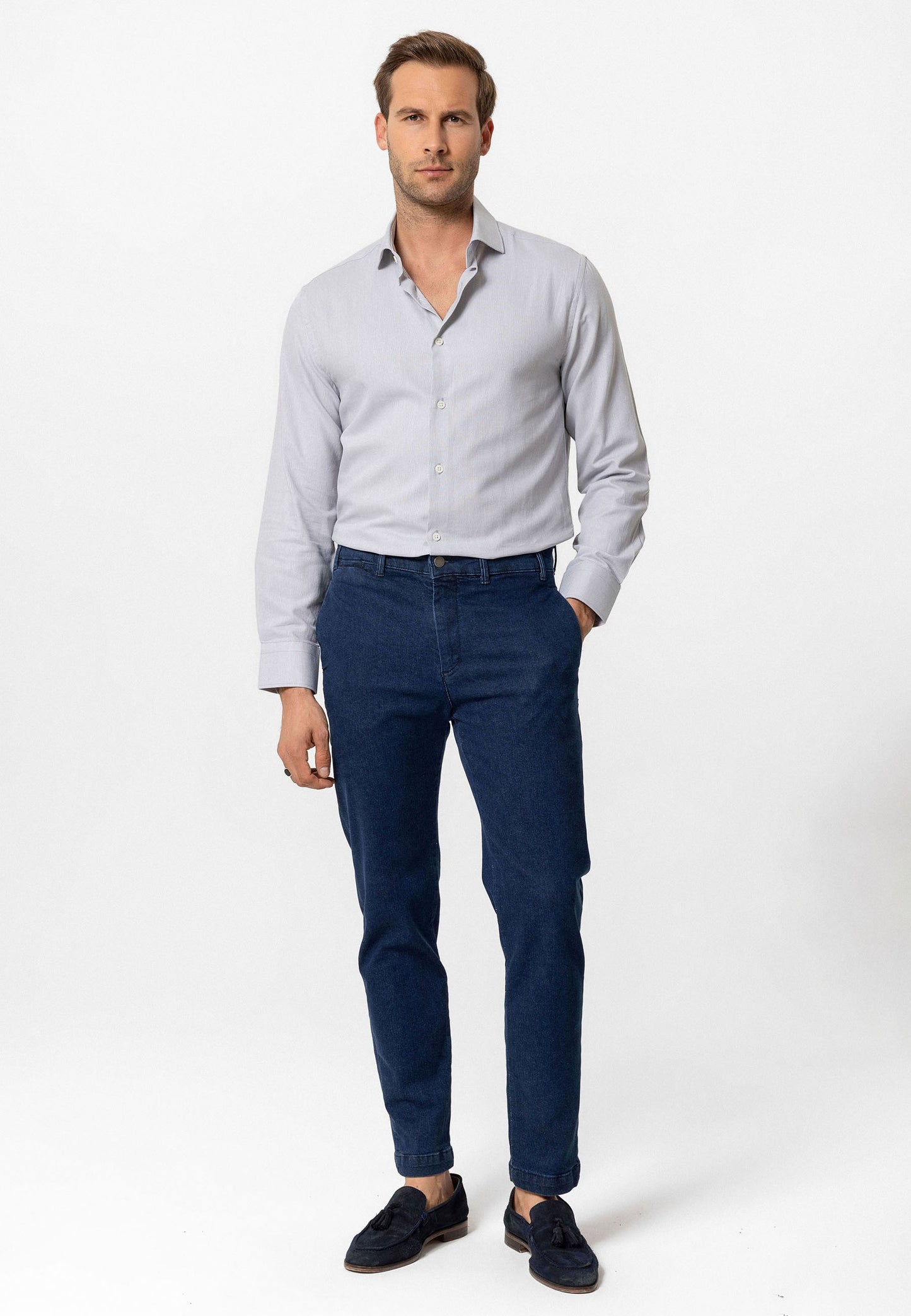 Antioch Uzun Kollu Slim Fit Erkek Gömlek