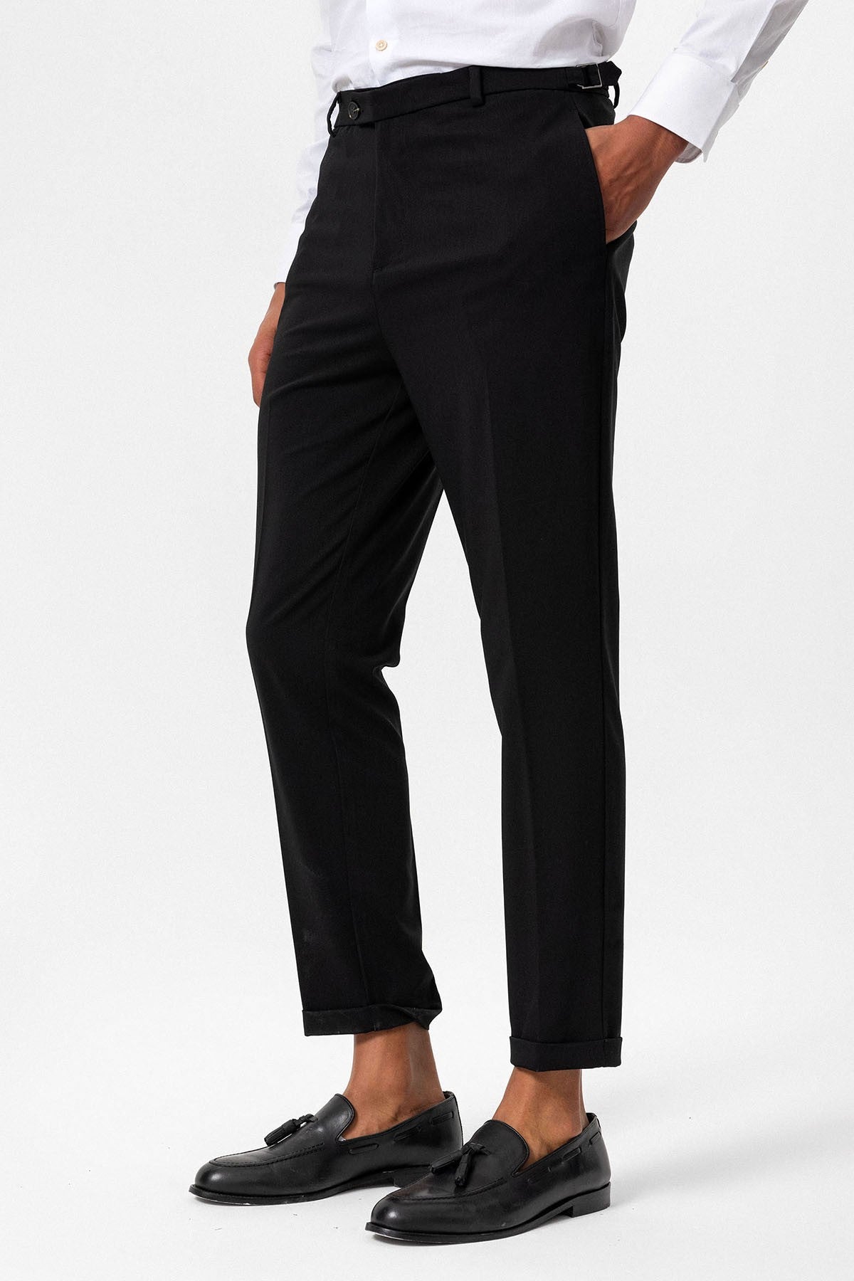 Slim Fit Duble Paça Erkek Pantolon