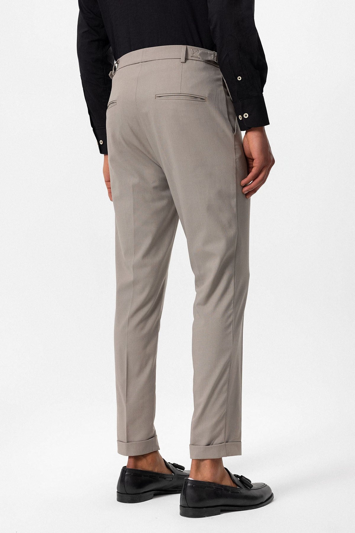 Slim Fit Duble Paça Erkek Pantolon
